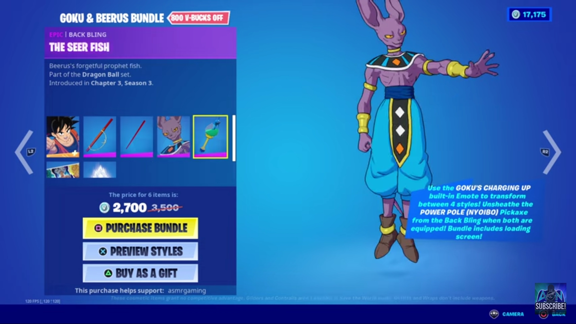 Beerus in Fortnite to add him in my other post) r/Dragonballsuper