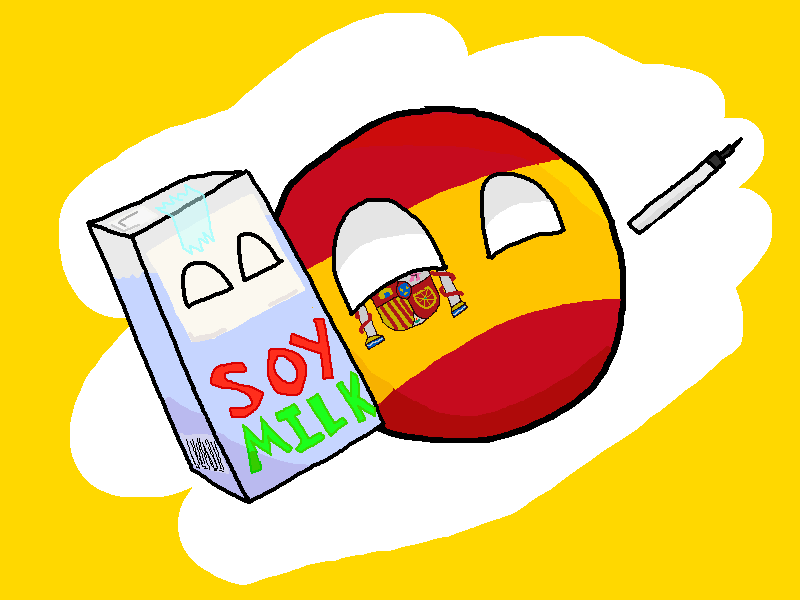 Introducing milk in Spanish r/Polandballart