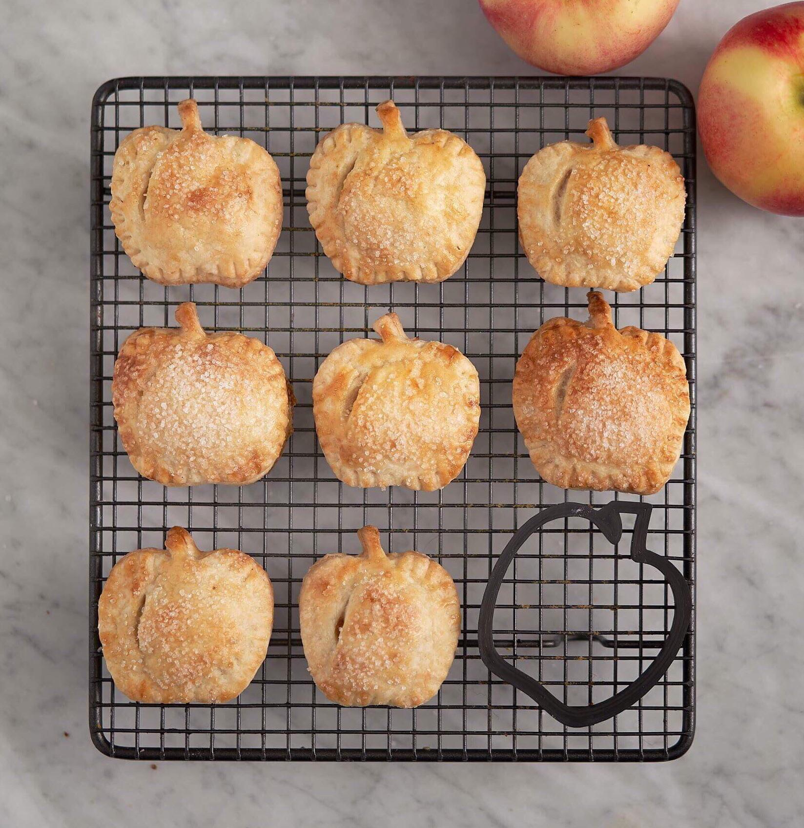I made apple shaped apple hand pies! And my partner 3D printed the