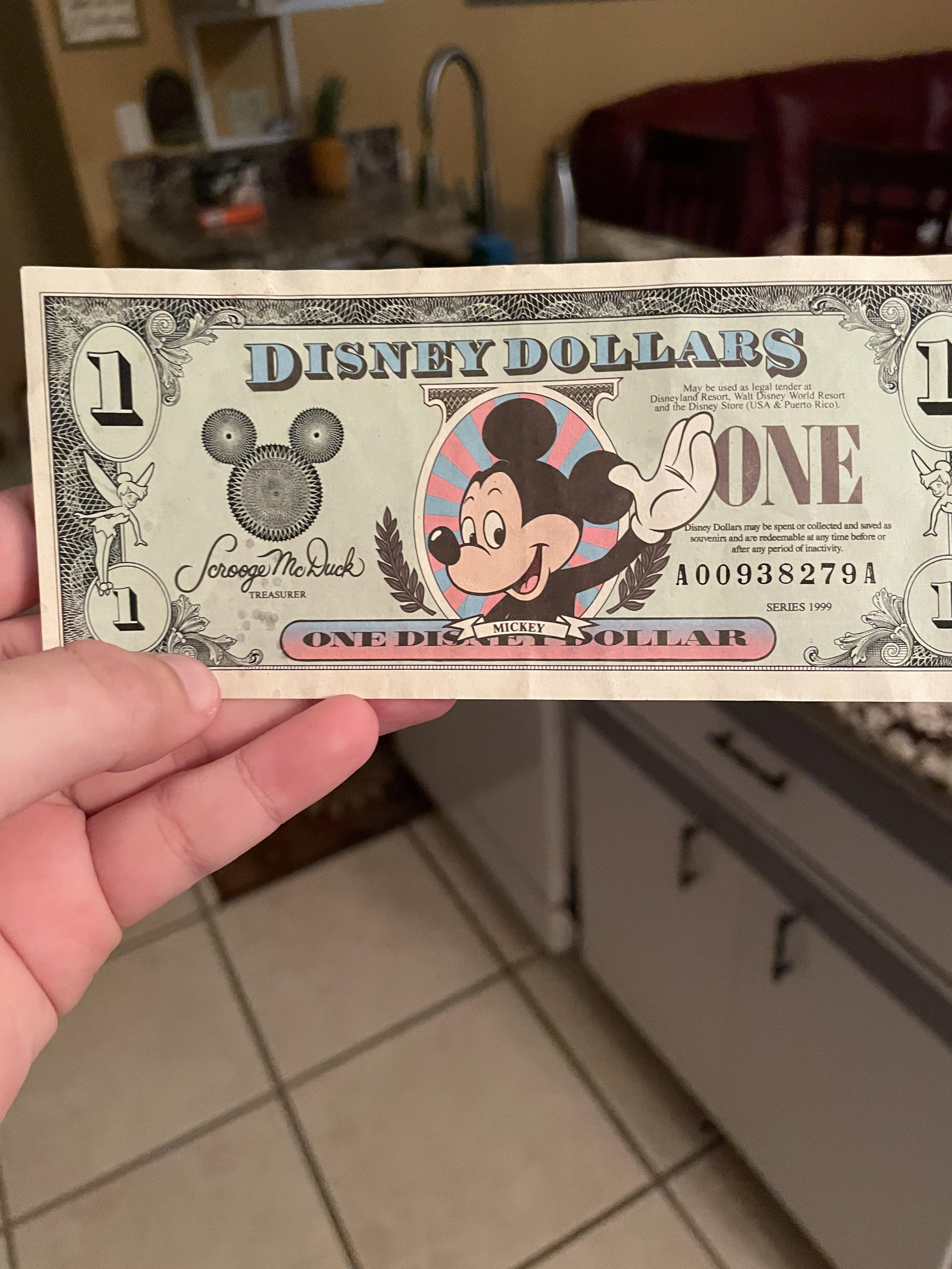 Found old Disney Bucks r/disney