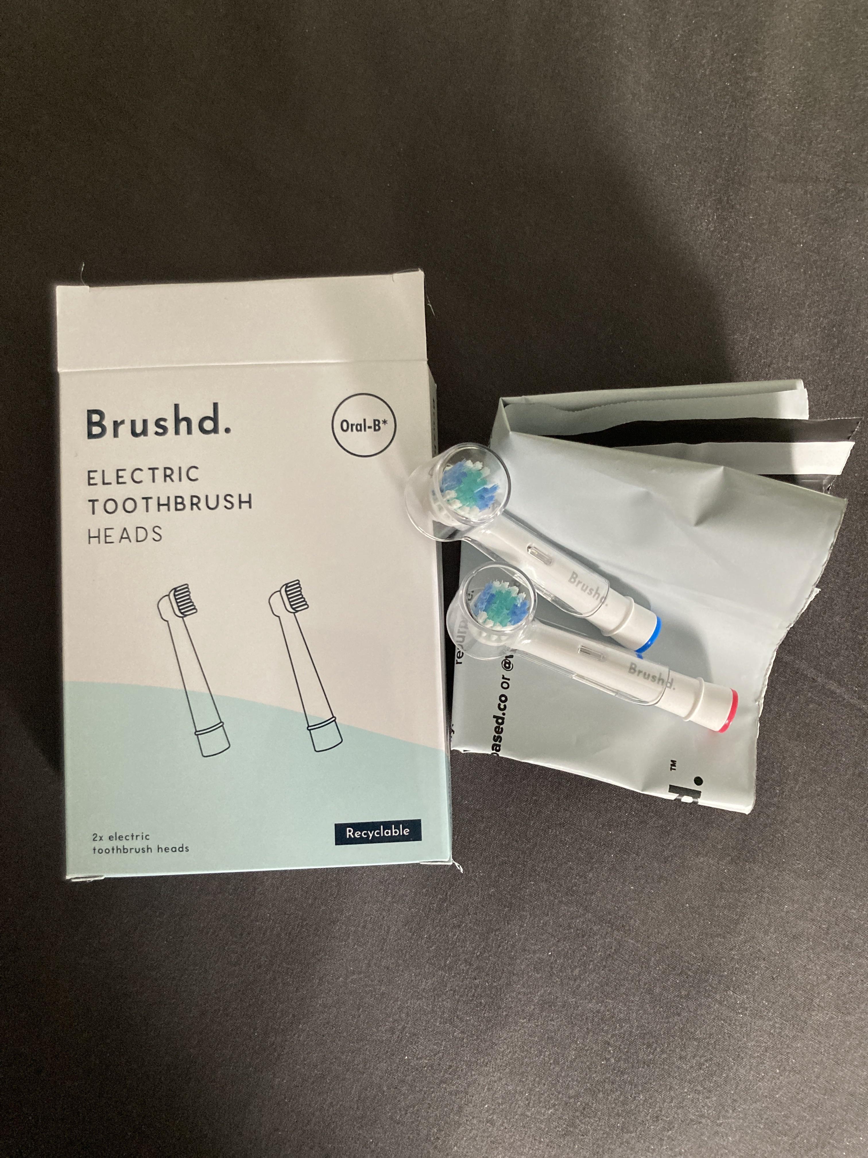 Recyclable heads for my electric toothbrush! Come with a prepaid