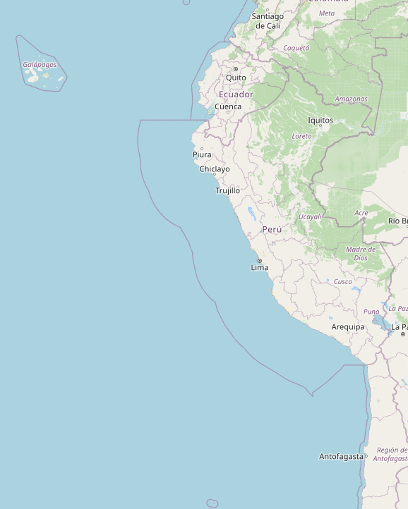 Why does Peru's territorial waters extend so far out? r/geography