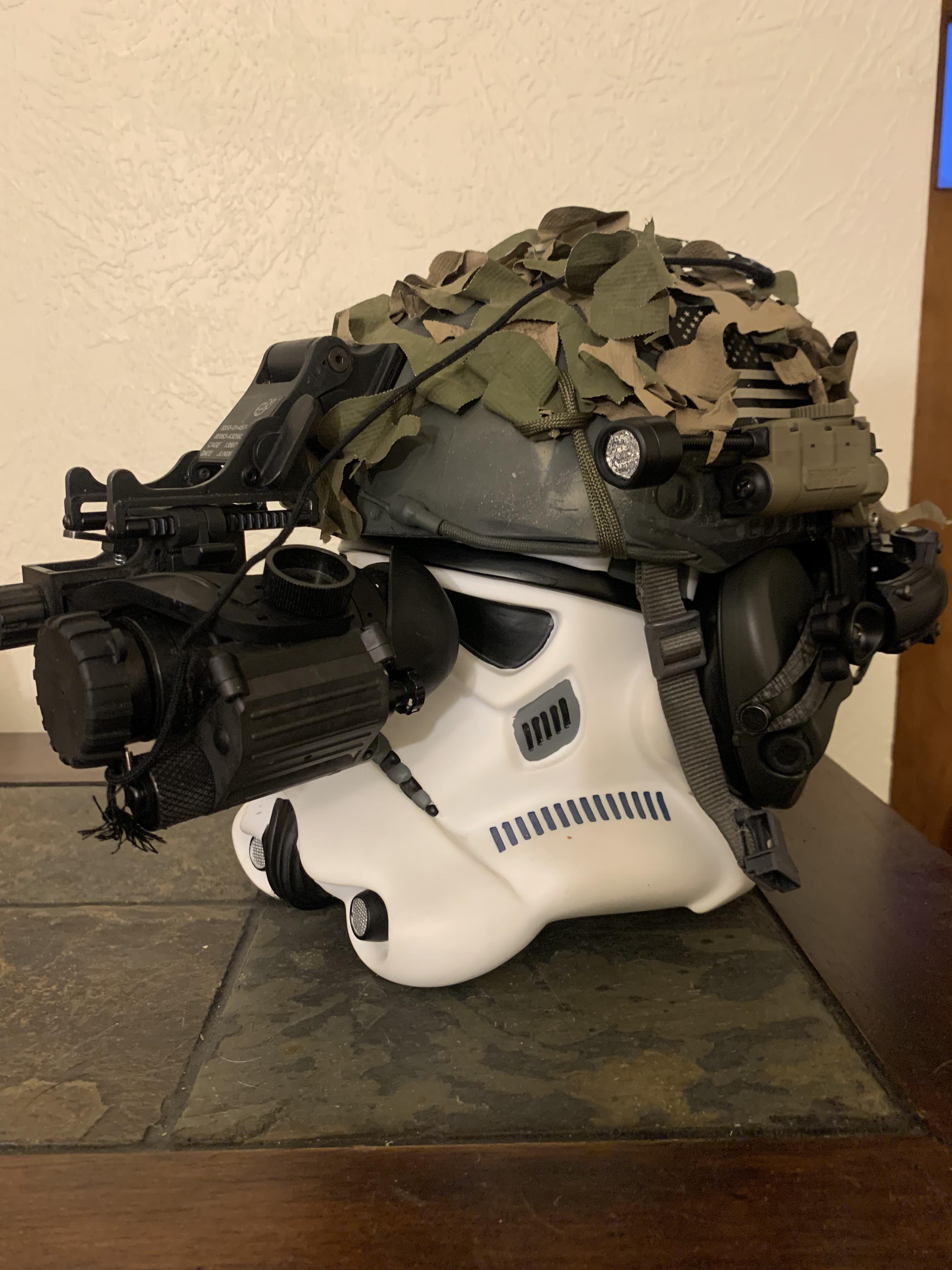 My Bump helmet setup tacticalgear