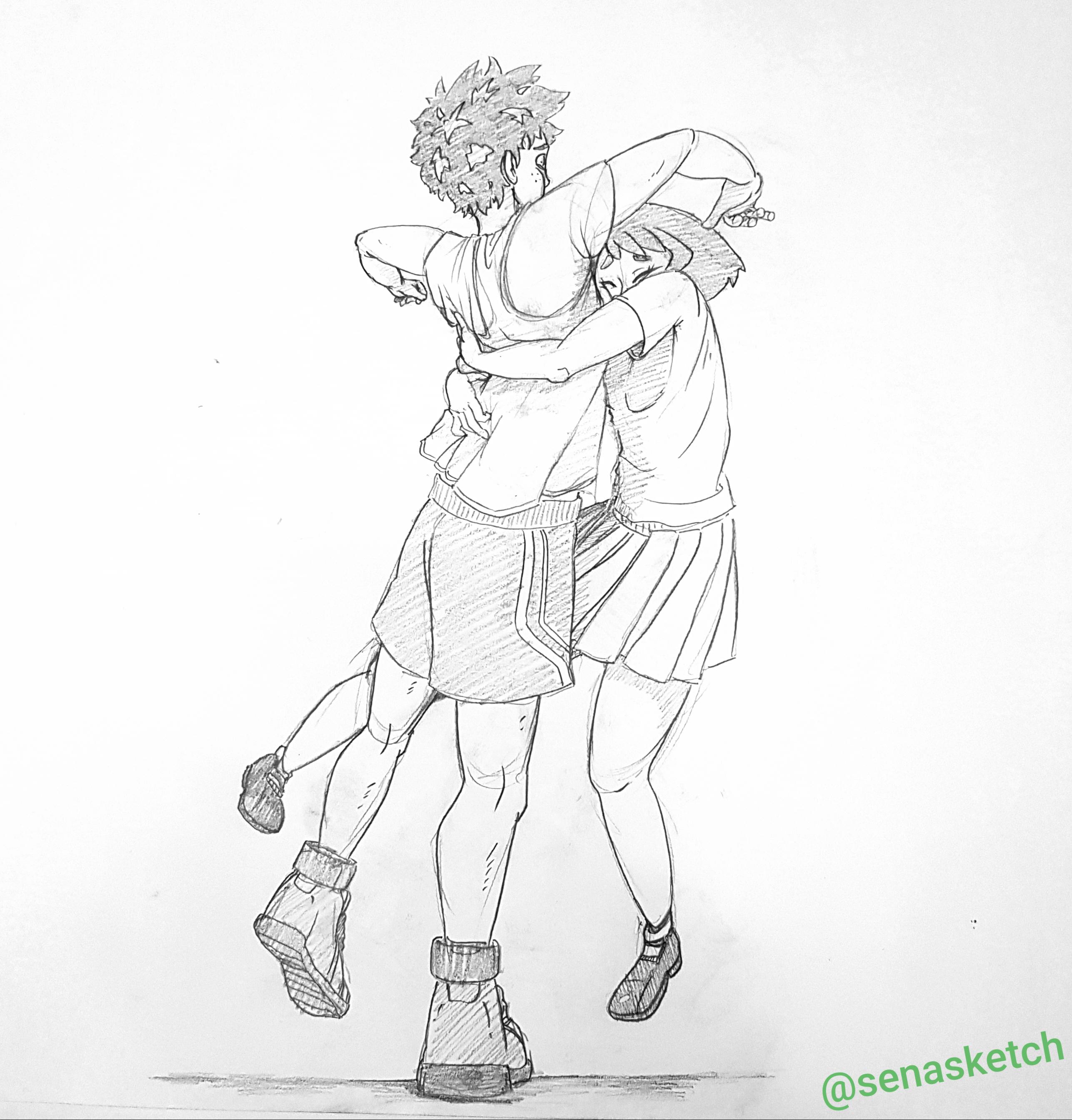 "Literally A Platonic Hug" by Me r/BokuNoHeroAcademia