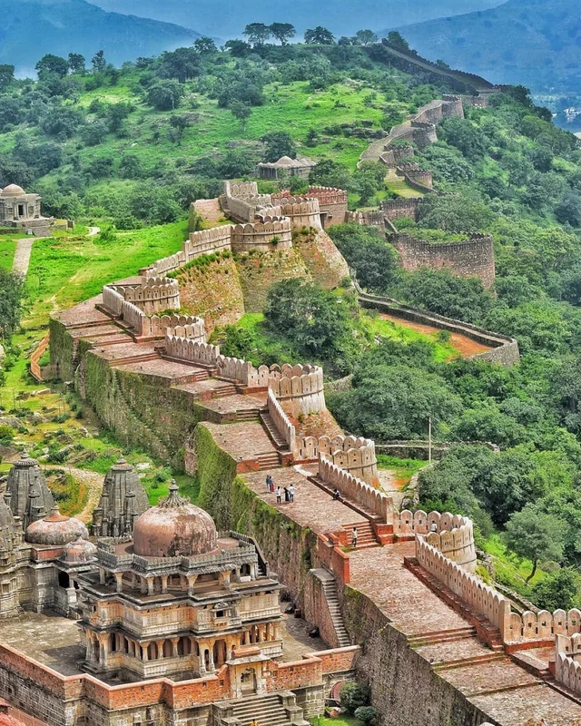 The second longest wall in the world. Kumbhalgarh Fort at Rajasthan