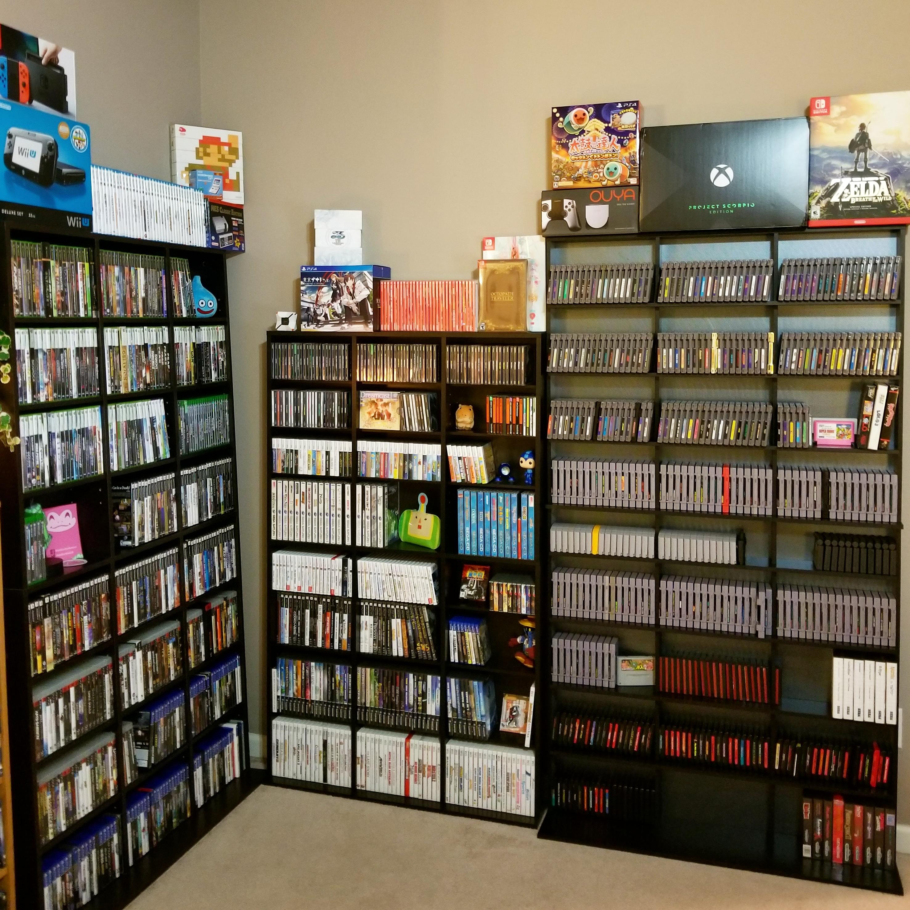 Just got all of my games on shelving! So happy with how tidy it looks
