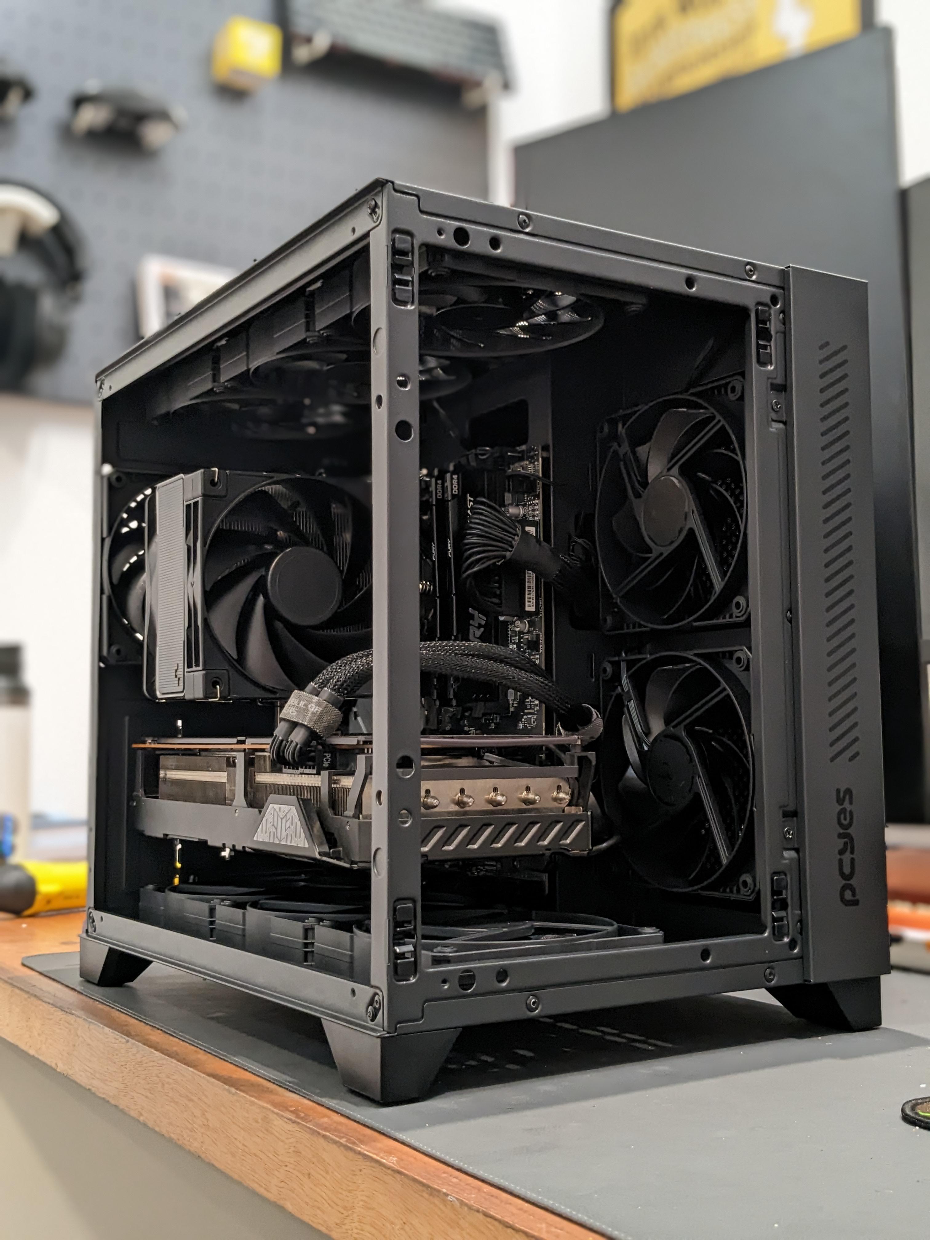 No RGB full black build r/pcmasterrace