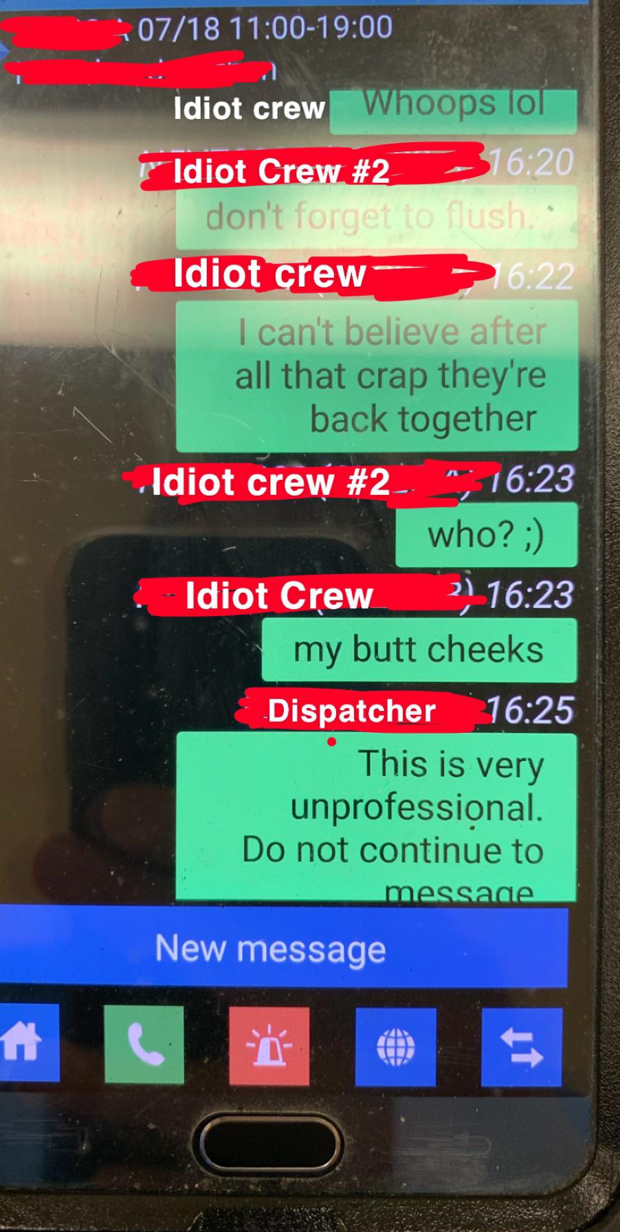 Pro tip Don’t group message every truck that you are using the