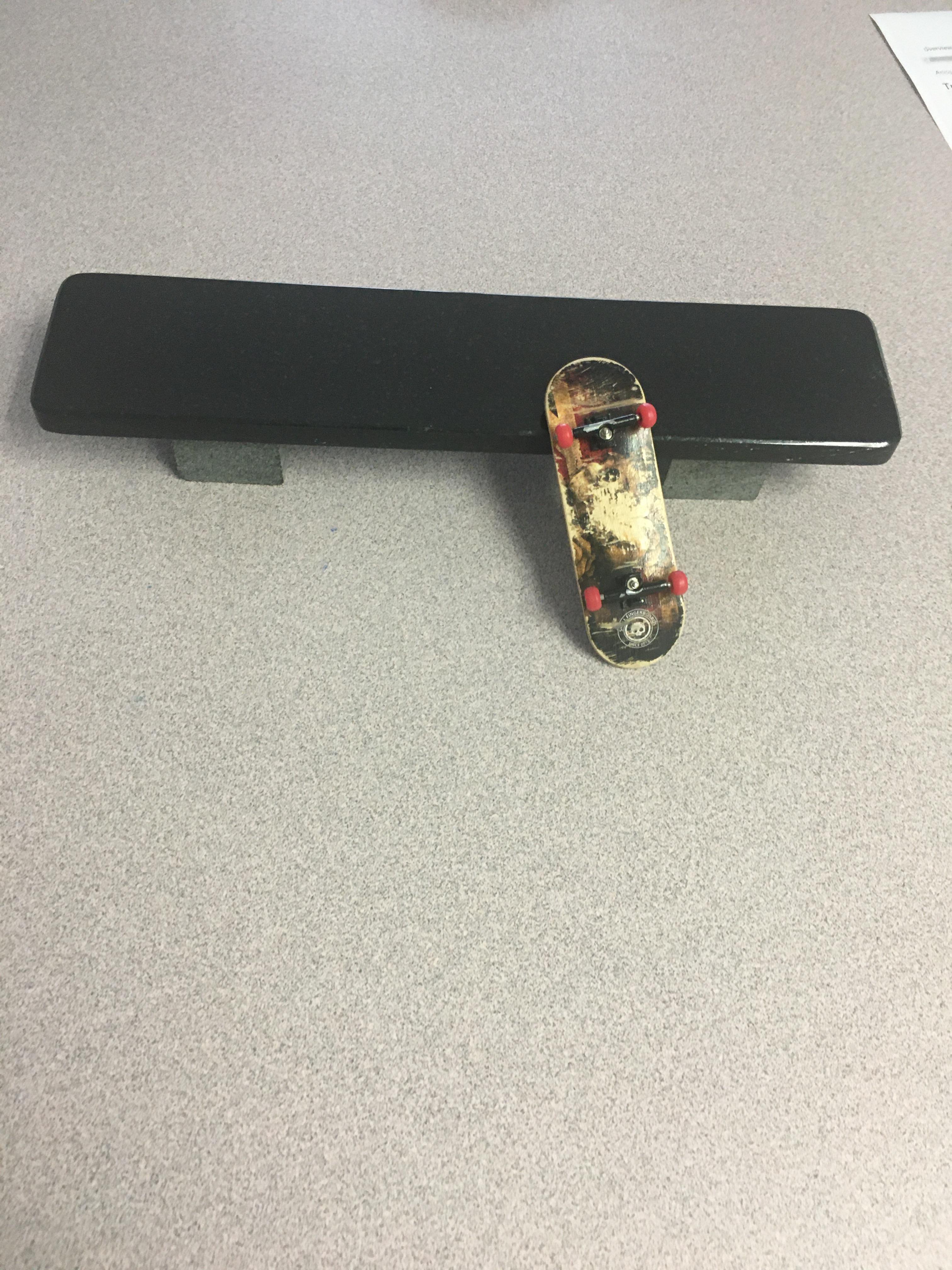 My setup (skull fingerboards) and a marble ledge r/Fingerboards