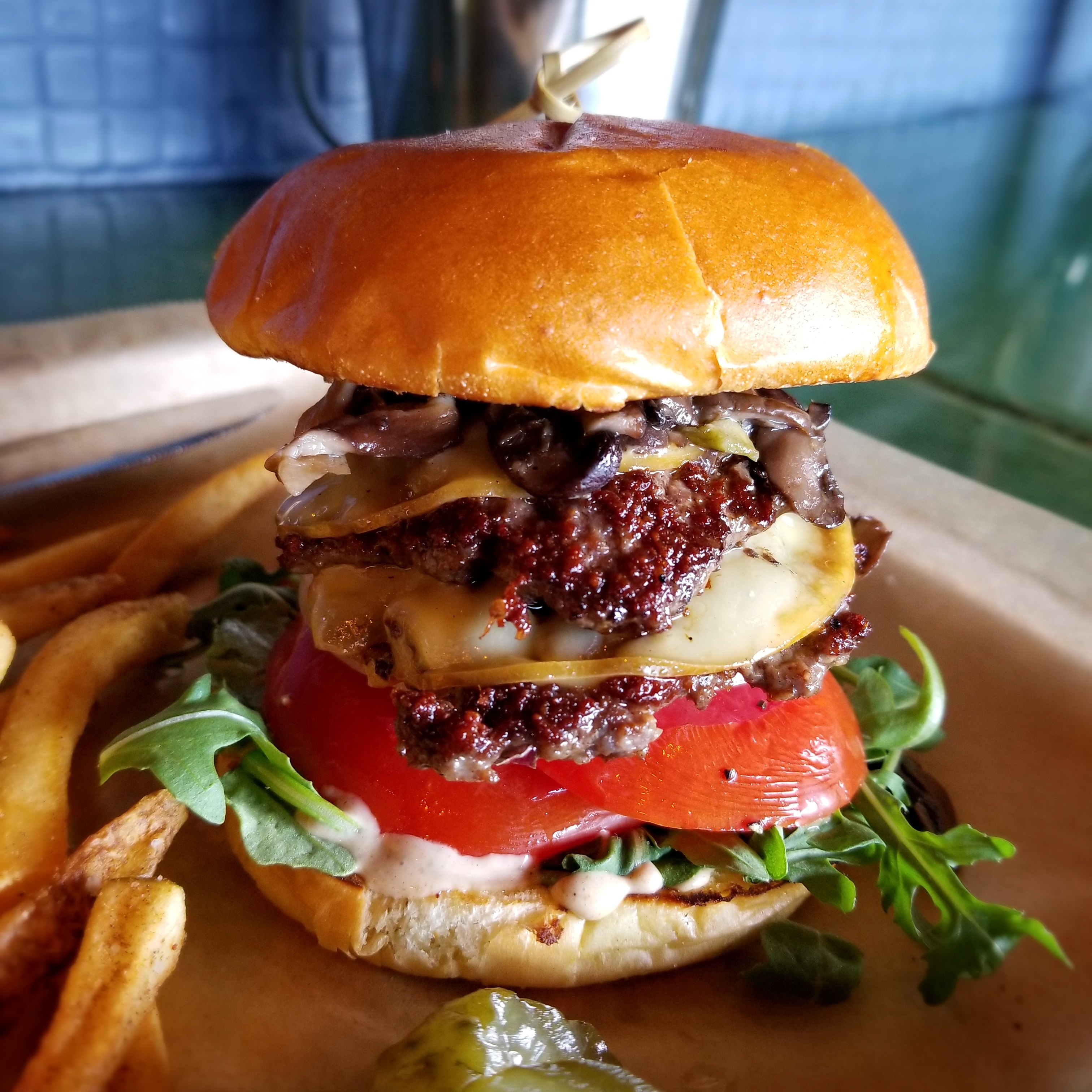"Call me the dude" Hot Chip Burger Bar, Rochester MN r/Cheeseburger