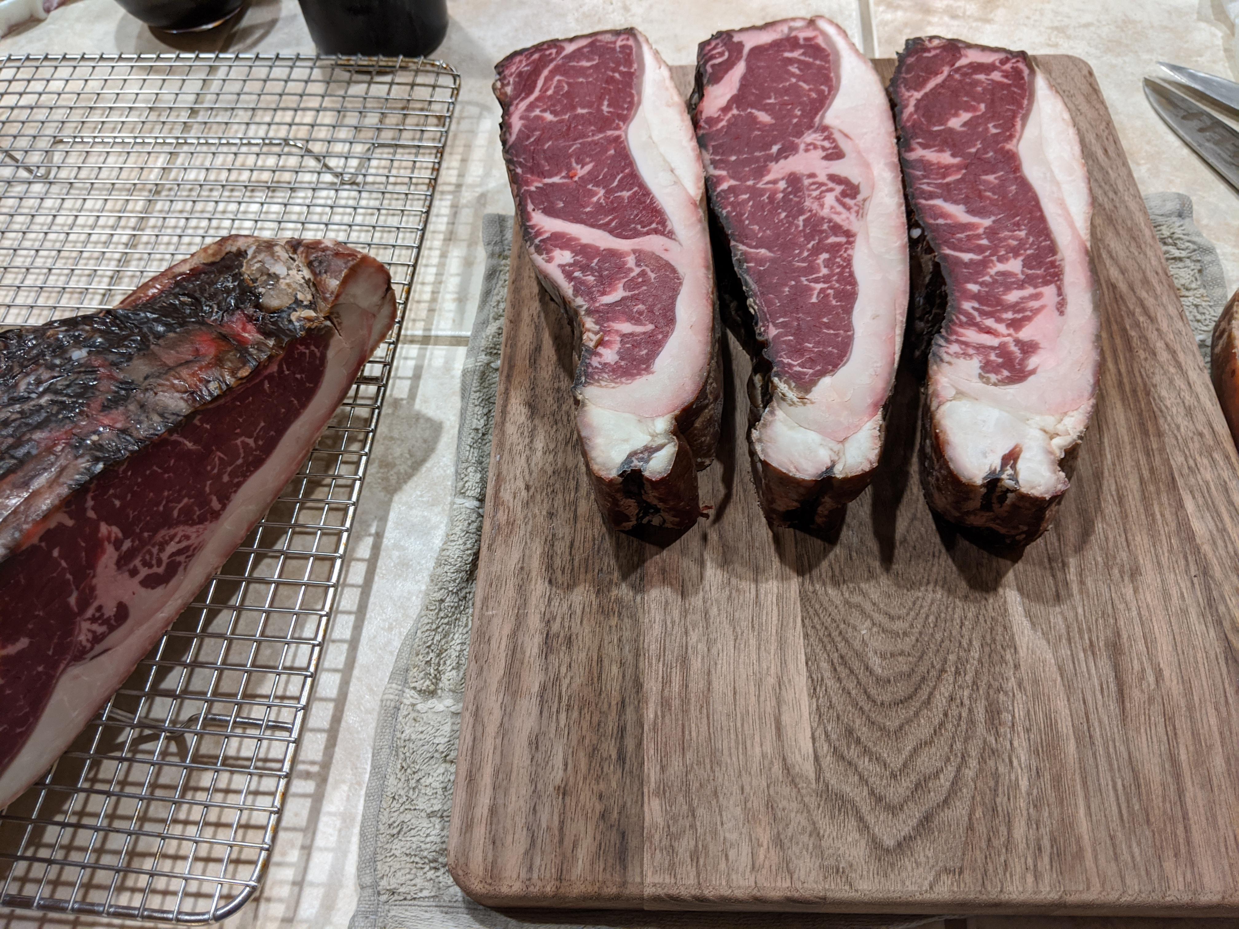 NY strip choice dry aged 28 days r/steak