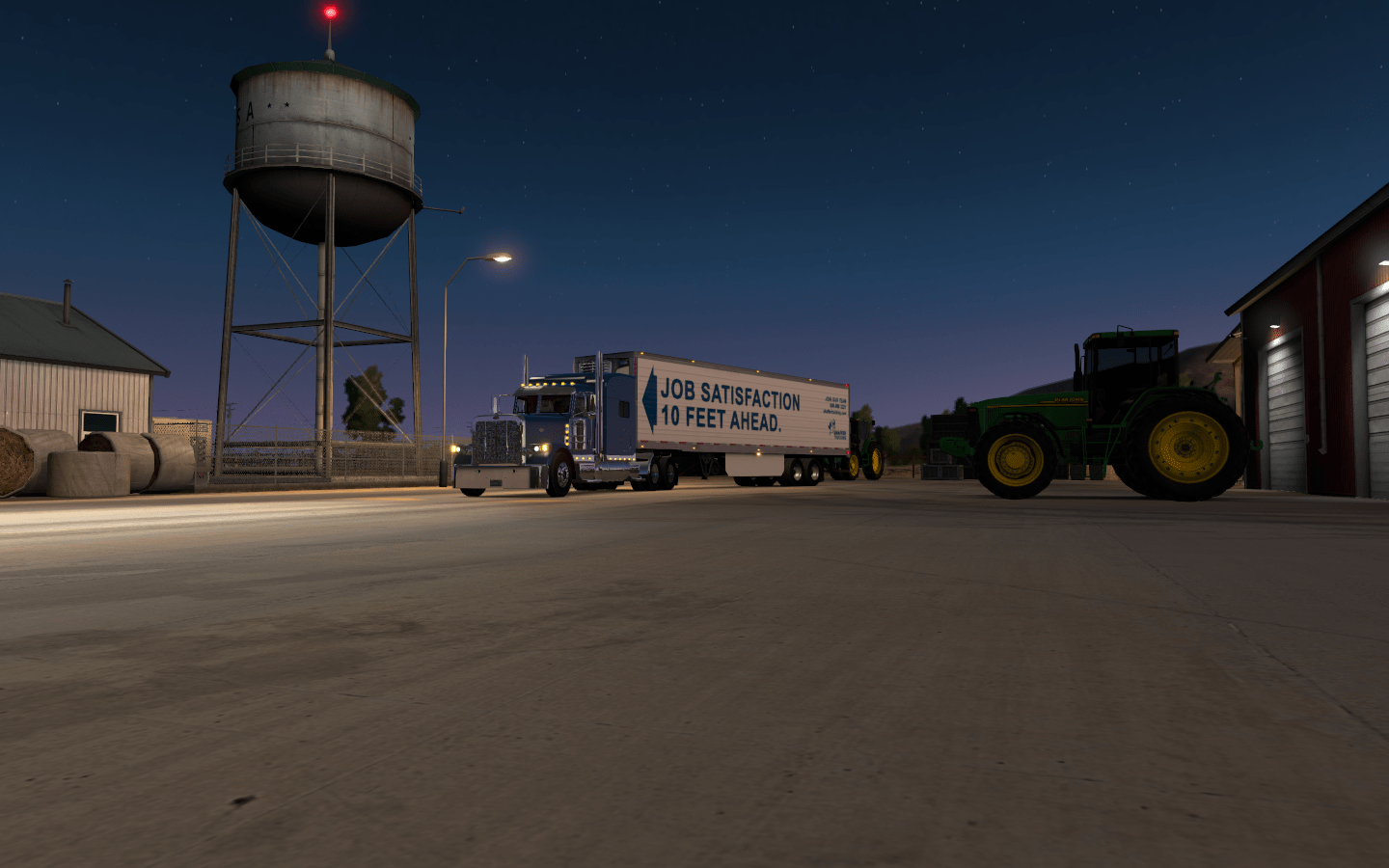 Rural California sunset driving. r/trucksim