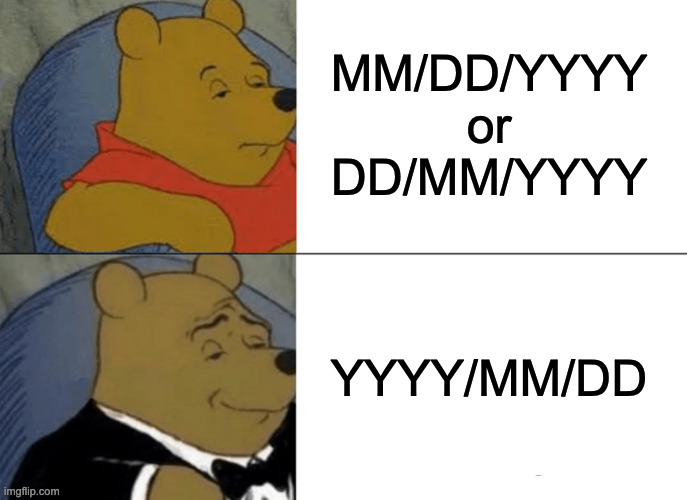 The Best Date Format ProgrammerHumor