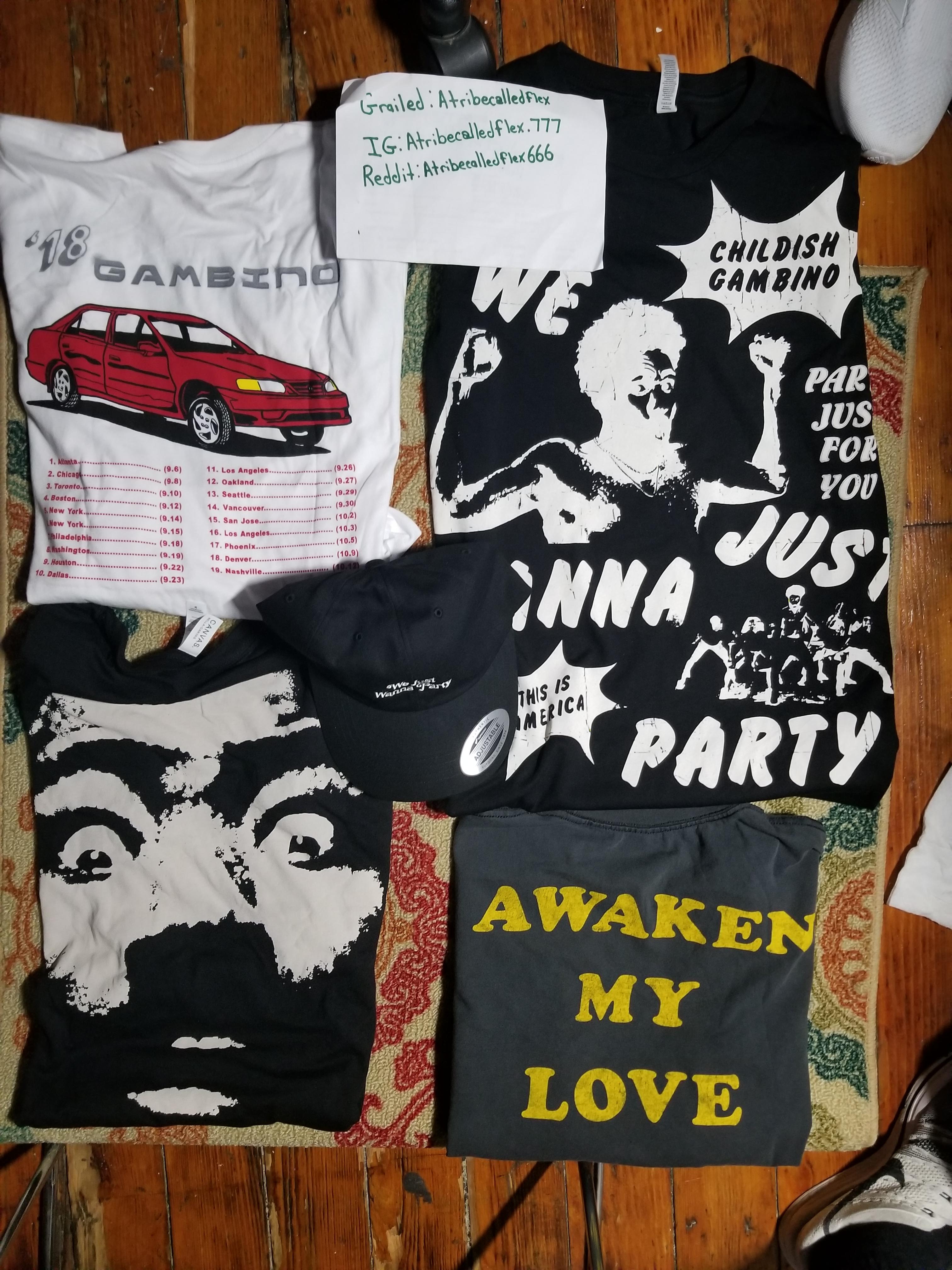[FS] Childish Gambino Merch For those unable to attend the show