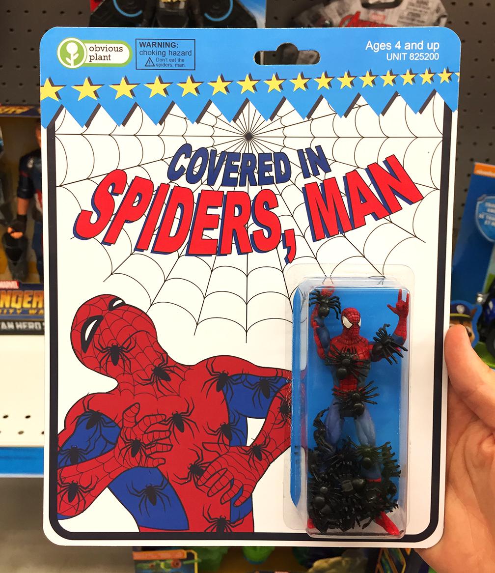 Covered in Spiders, Man Action Figure u/obviousplant