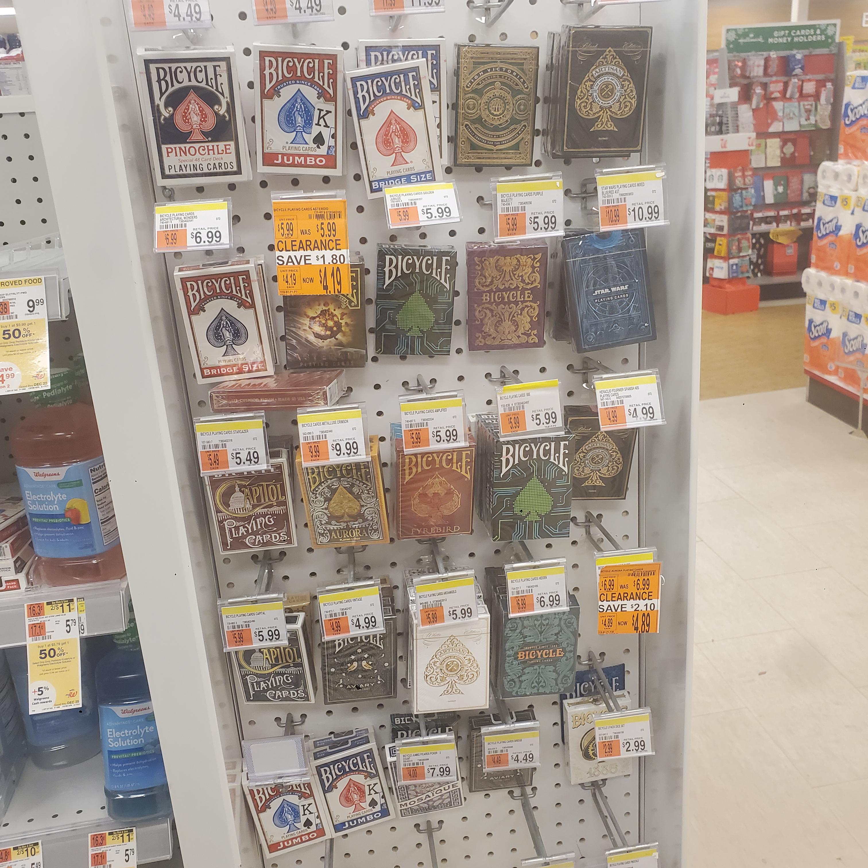 Walgreens is stepping up their game! r/cardistry