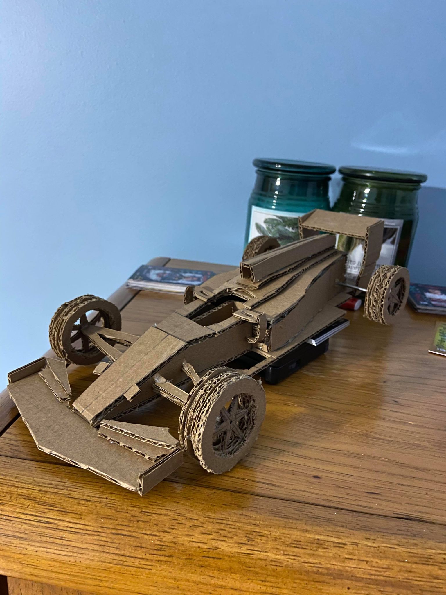I made a car out of cardboard! r/formula1