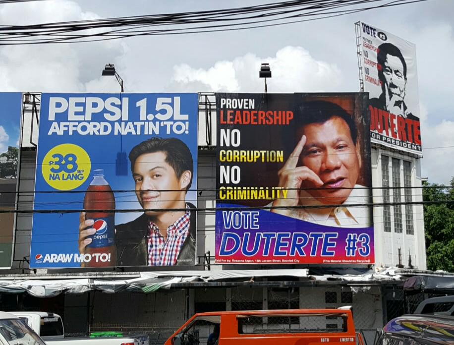 Throwback to 2016 Duterte billboard in Bacolod r/Philippines