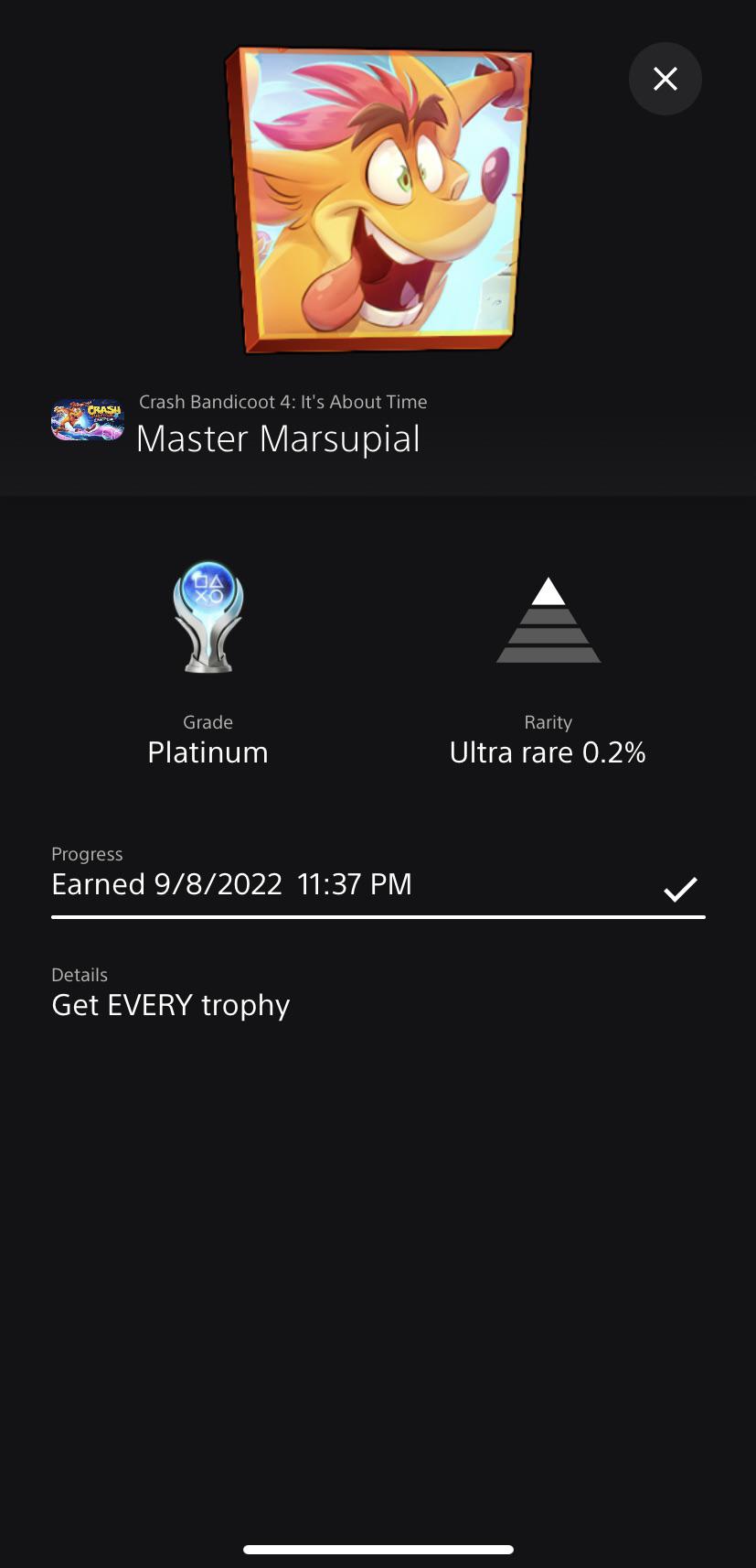 [Crash Bandicoot 4 It’s About Time] 161 r/Trophies
