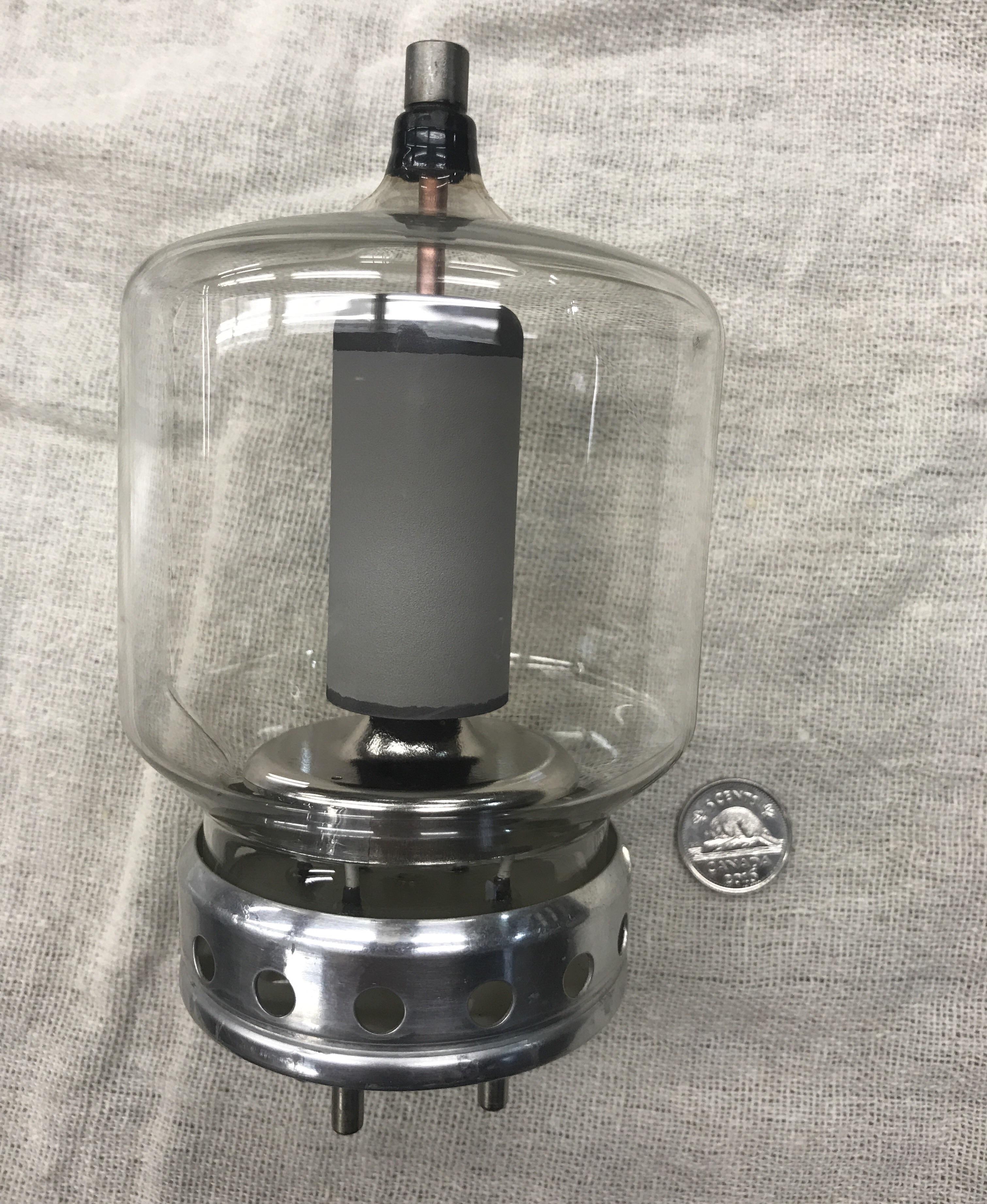 Old vacuum tube that came with a telegraph key I bought at an auction