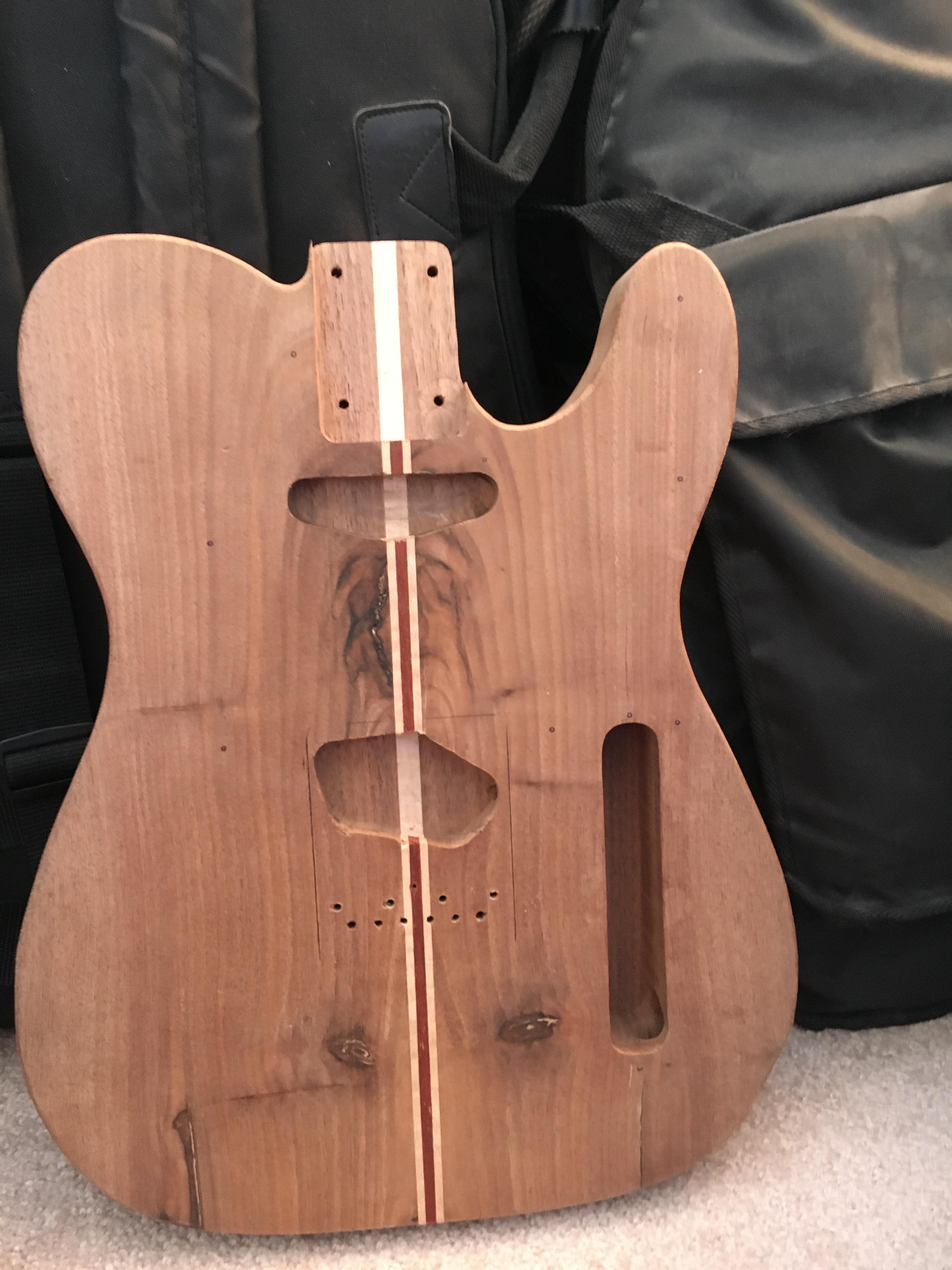 Wood grain Wednesday. Teli i am finishing r/guitars