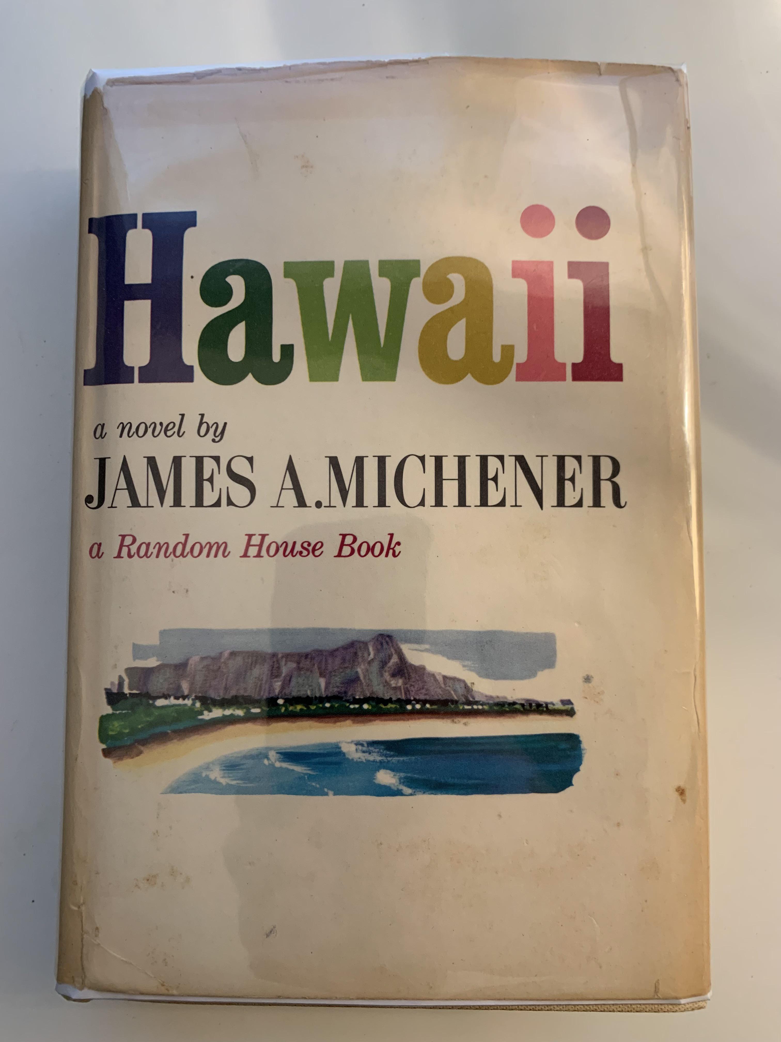 Hawaii, James A. Michener, First Printing 1959 bookporn