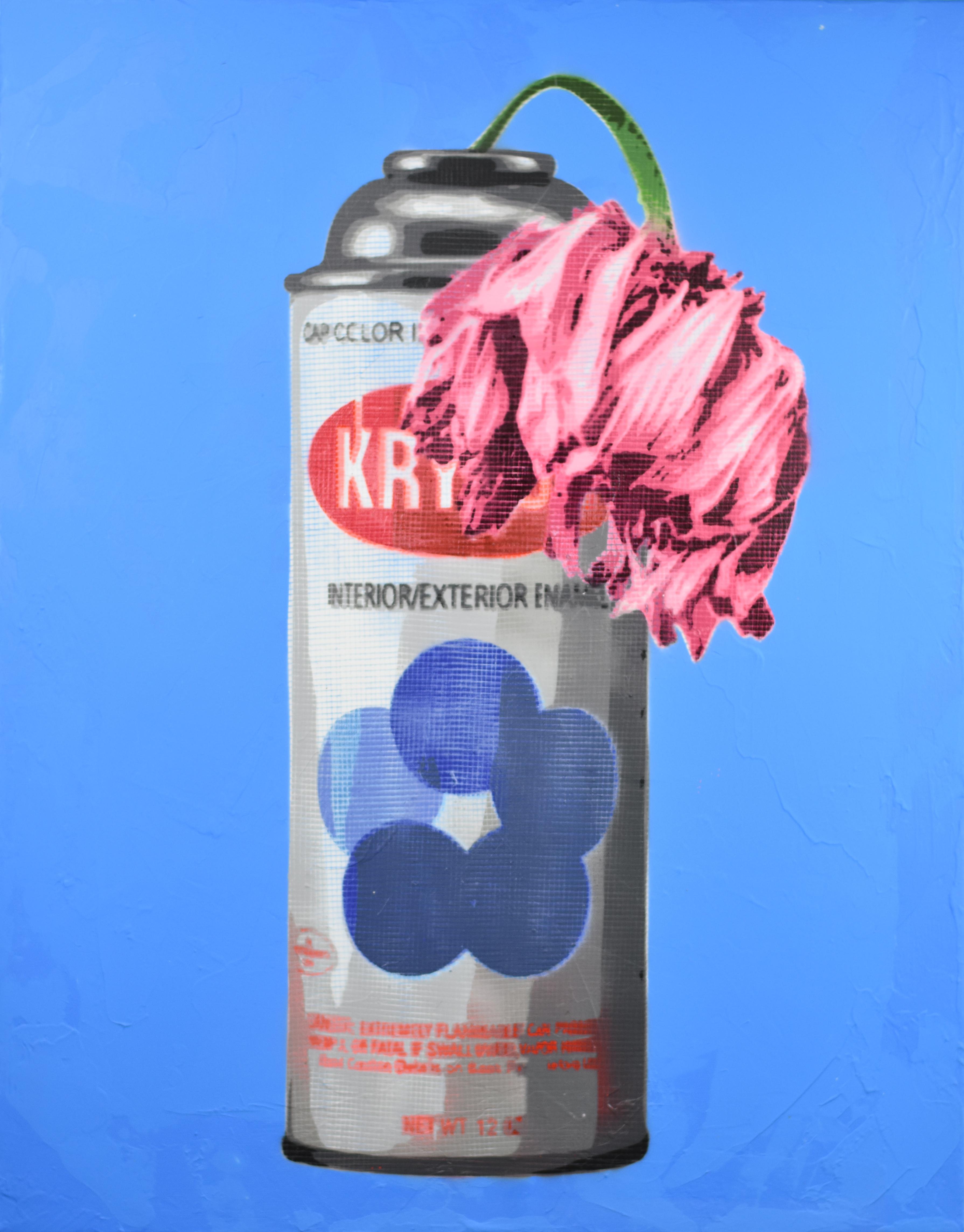 Dying krylon 28x22 spray paint on canvas [mrsnstencils] r/Spraypaint
