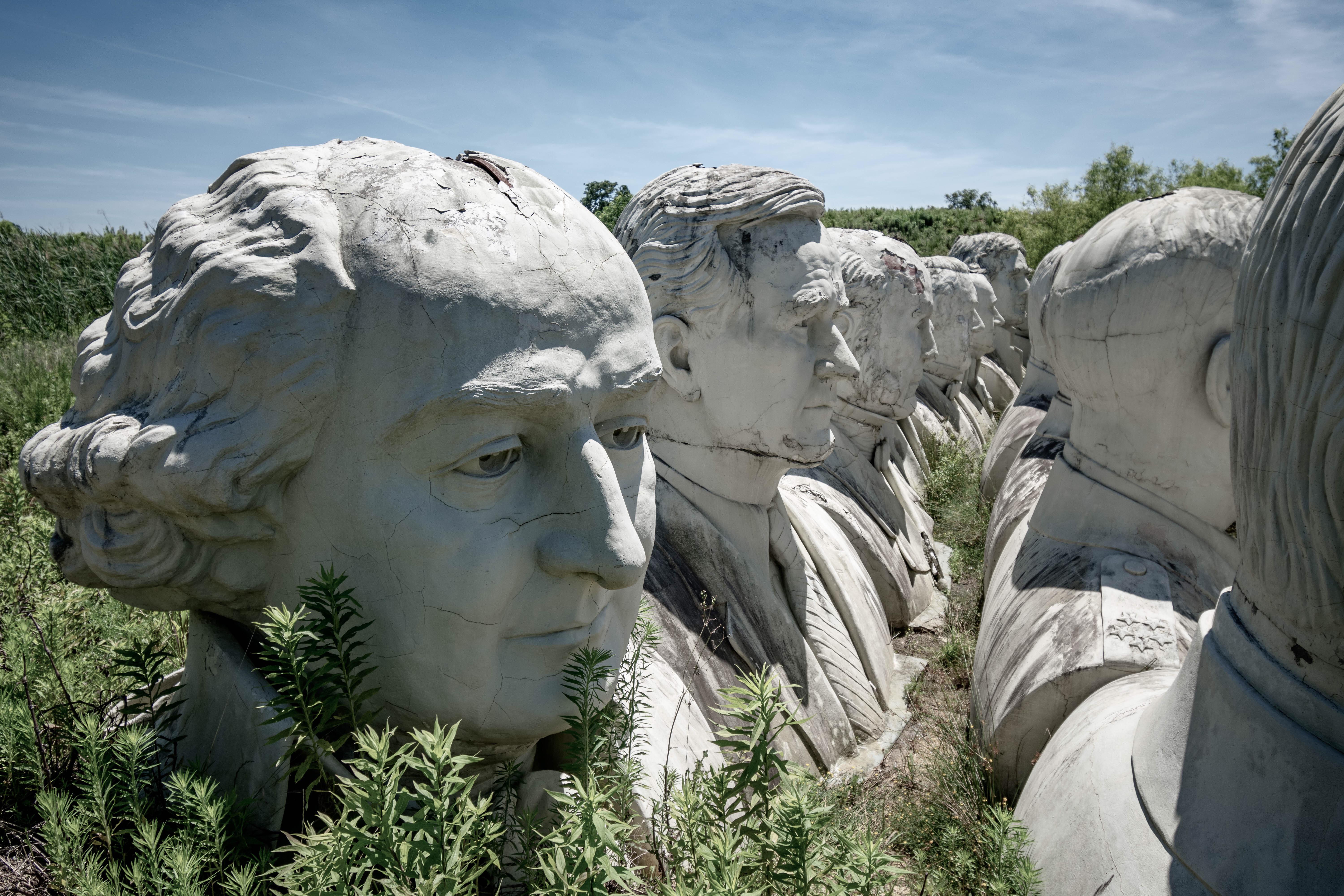 The abandoned President Heads in Williamsburg, VA r/abandoned