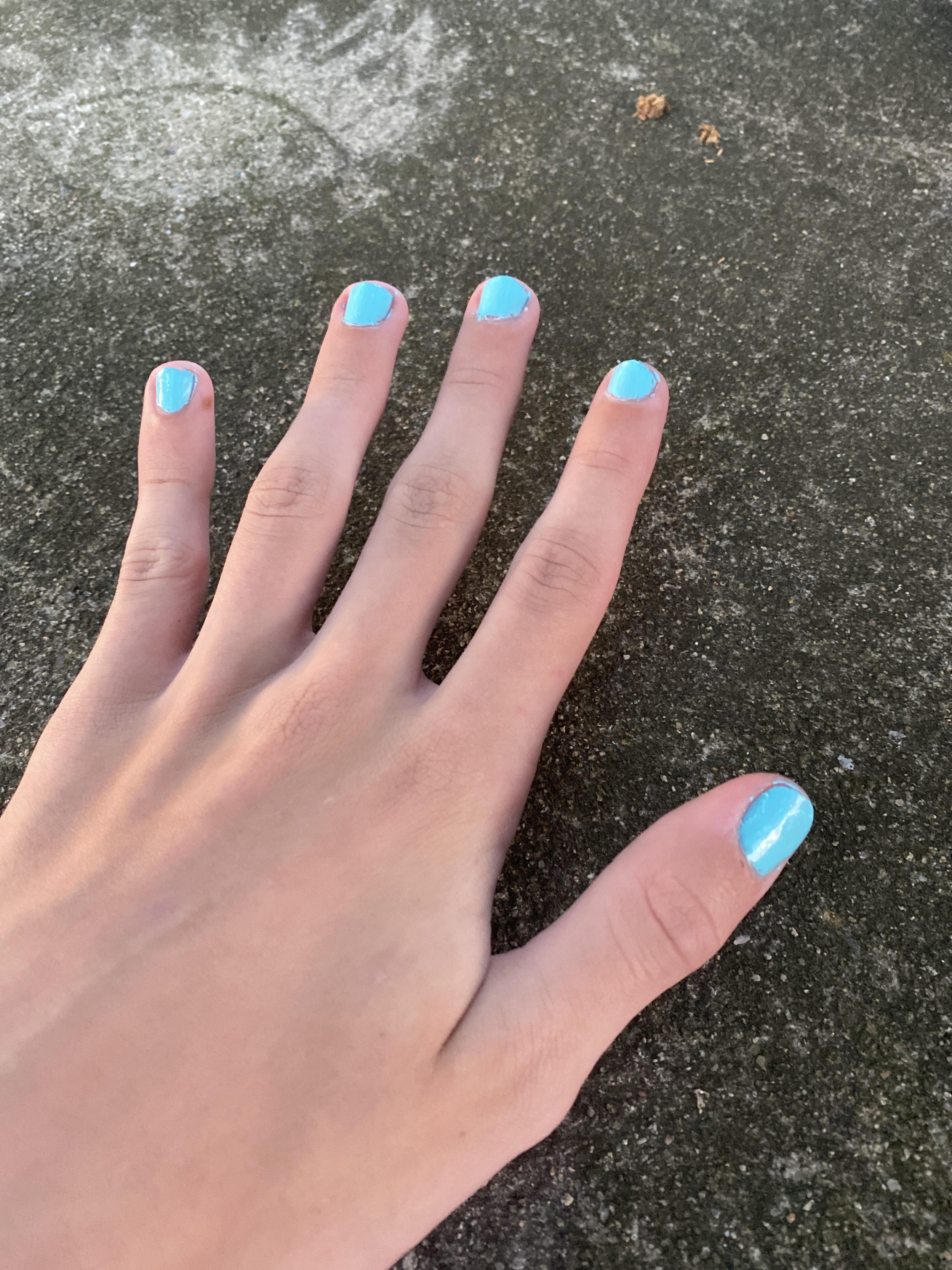 I had my nails painted for the first time ever yesterday and it’s so