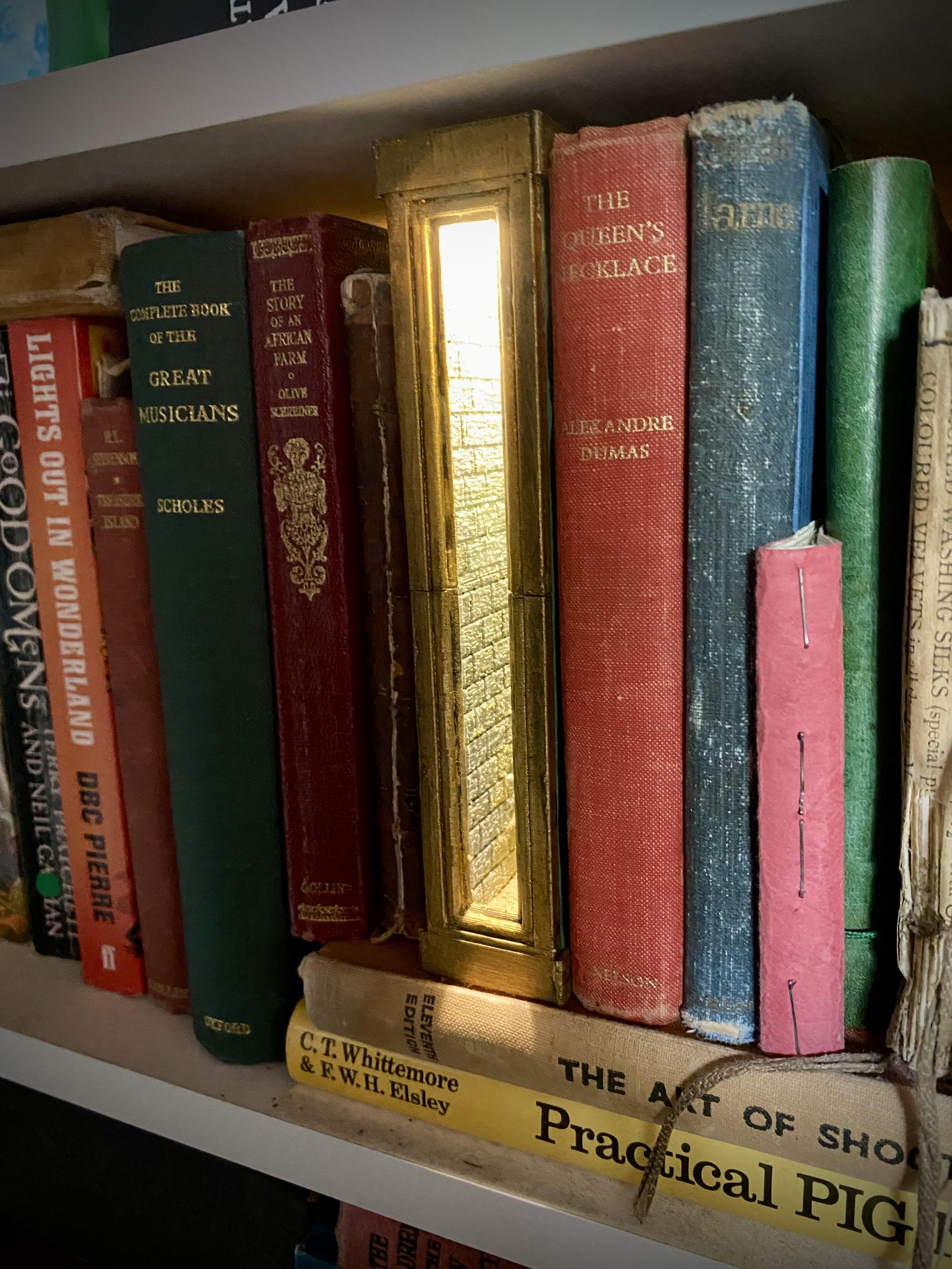 I made a Book Nook with infinity mirror, abandoned sanatorium. booknooks