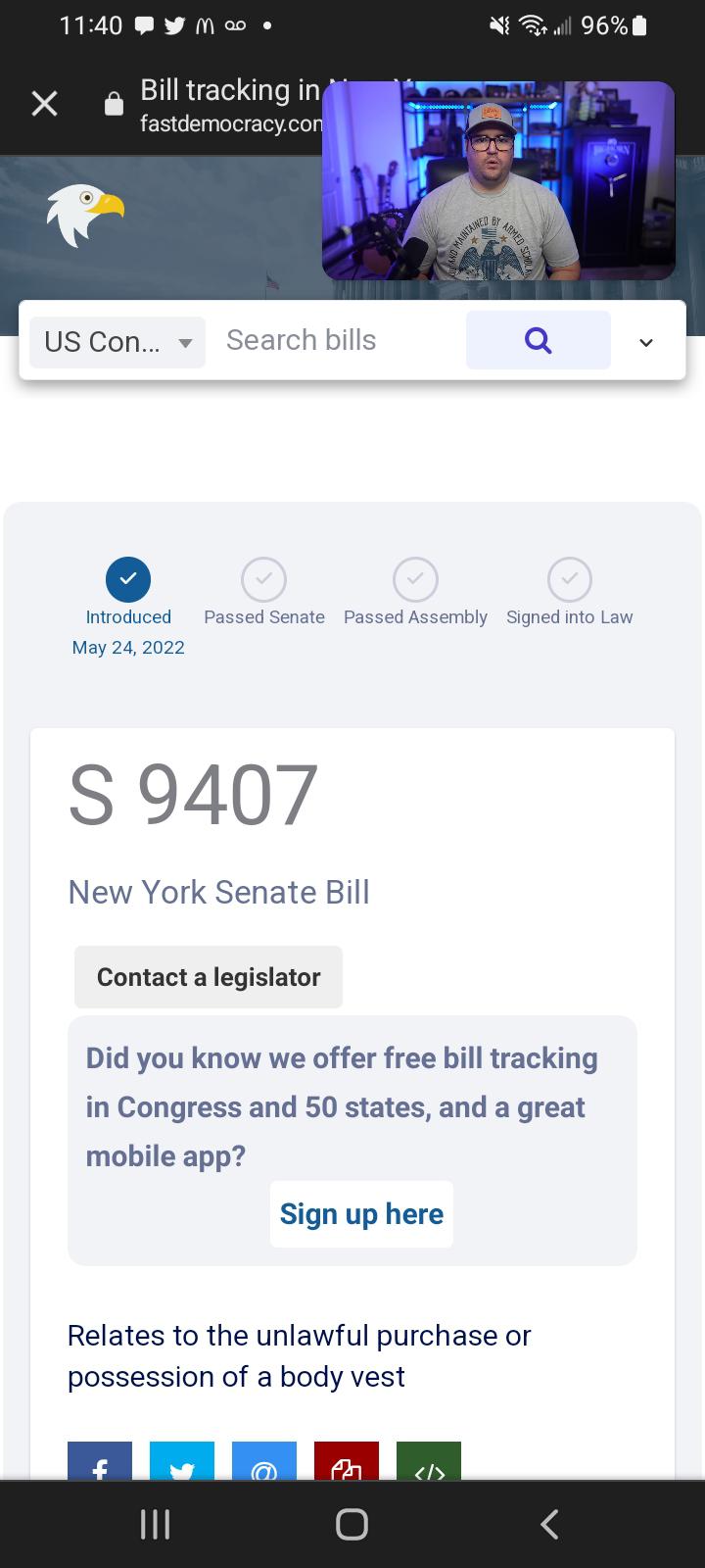 New York Bill suggesting the Banning of body armor r/fosscad