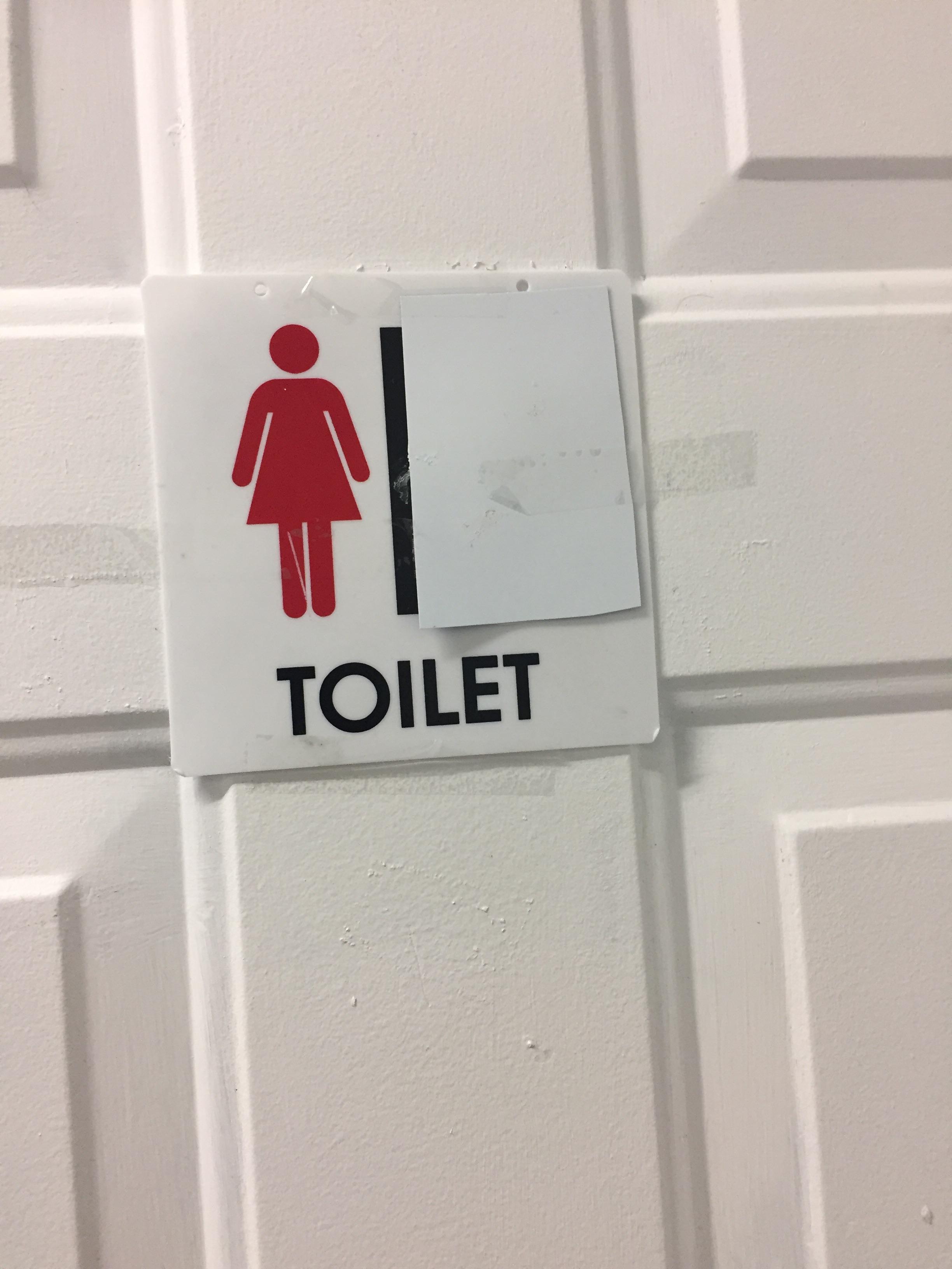 This gas station has regendered its genderneutral bathrooms for