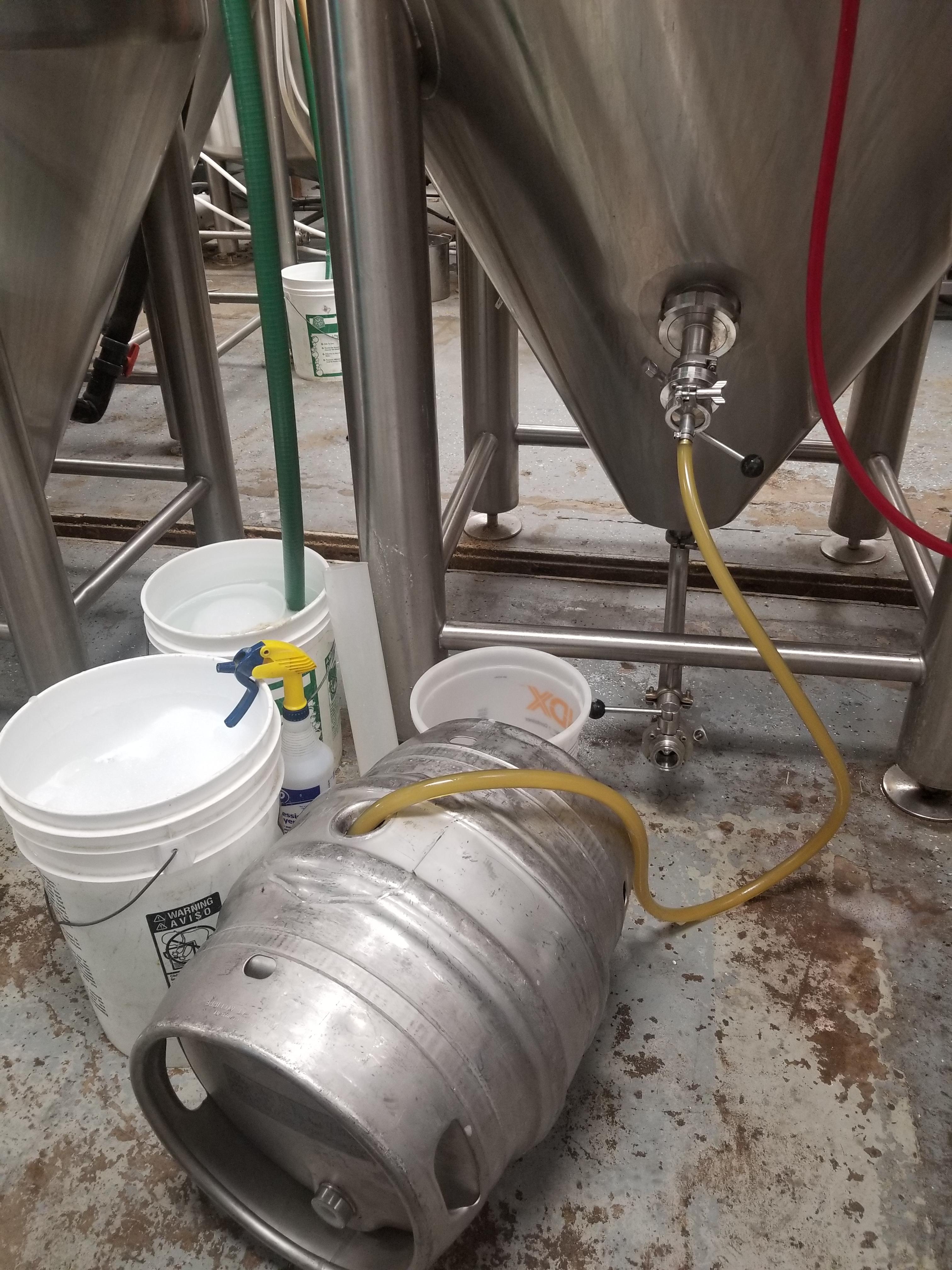 Filling a cask with a blonde ale today! TheBrewery