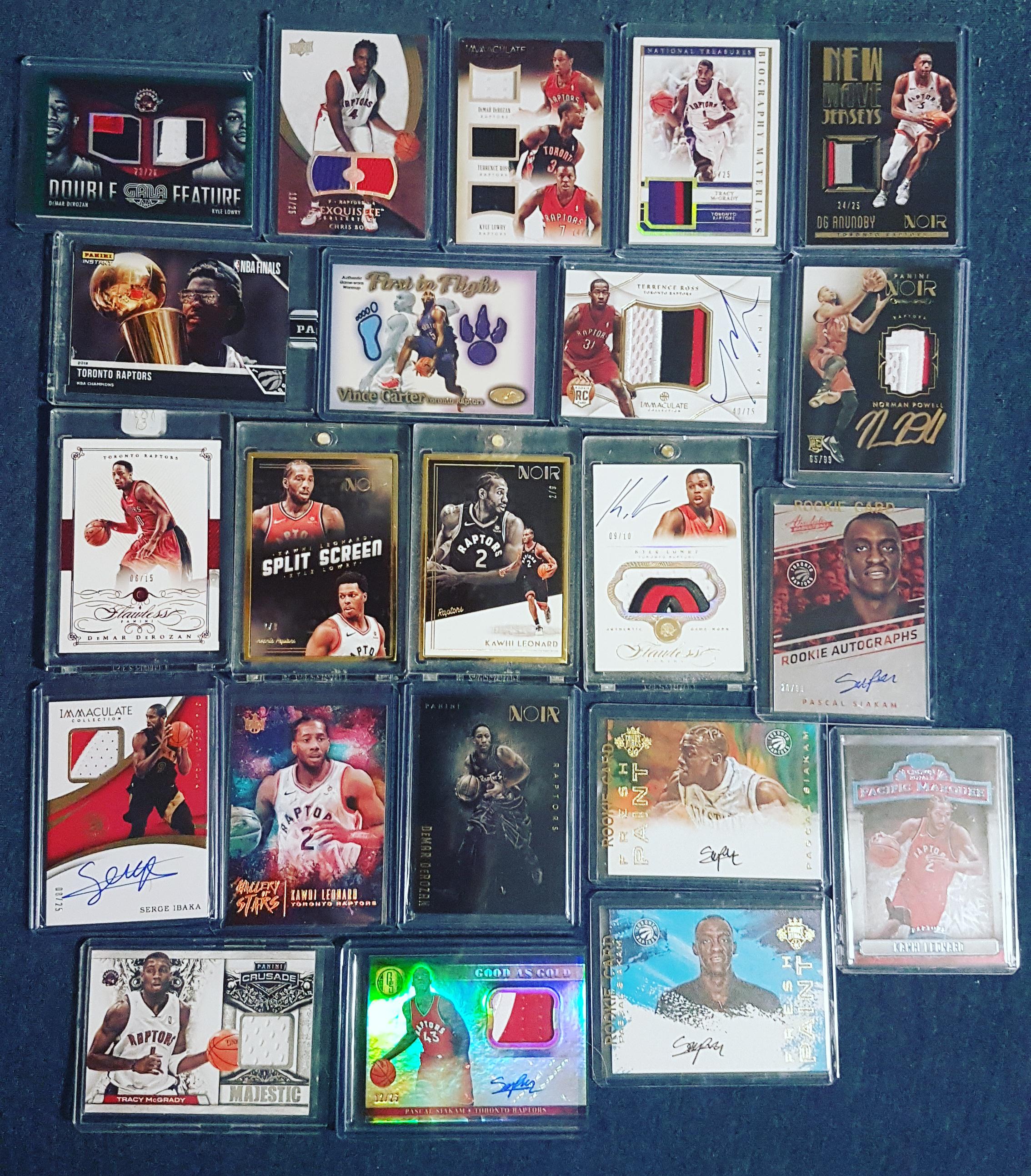 Thought I'd share my Raptors card collection with the community