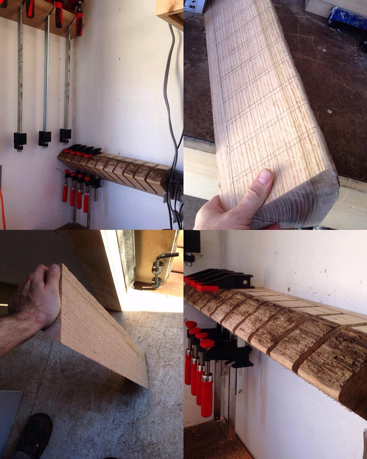 live edge clamp rack r/woodworking