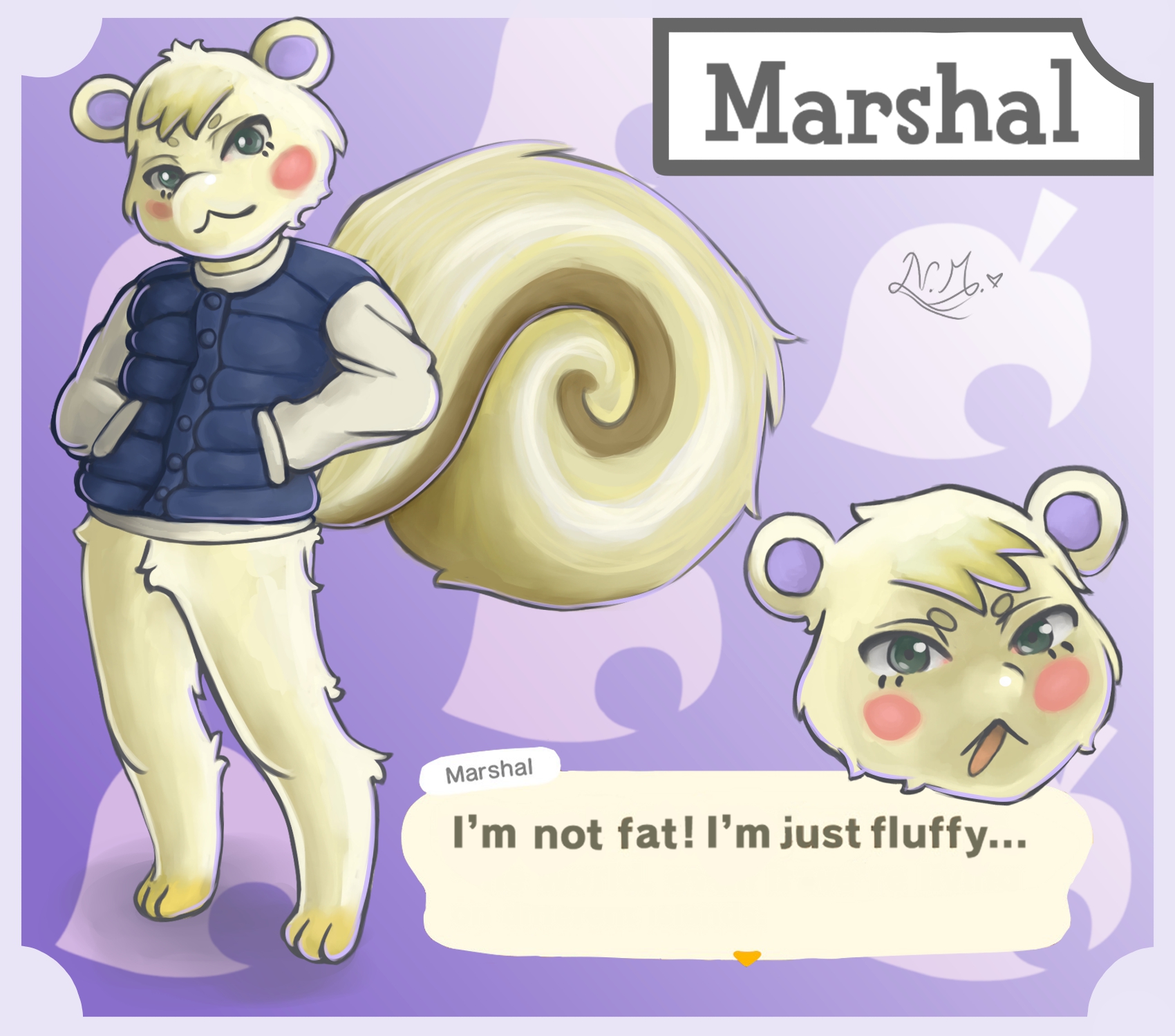 Art by Me Marshal (Animal Crossing) r/FurryArtSchool