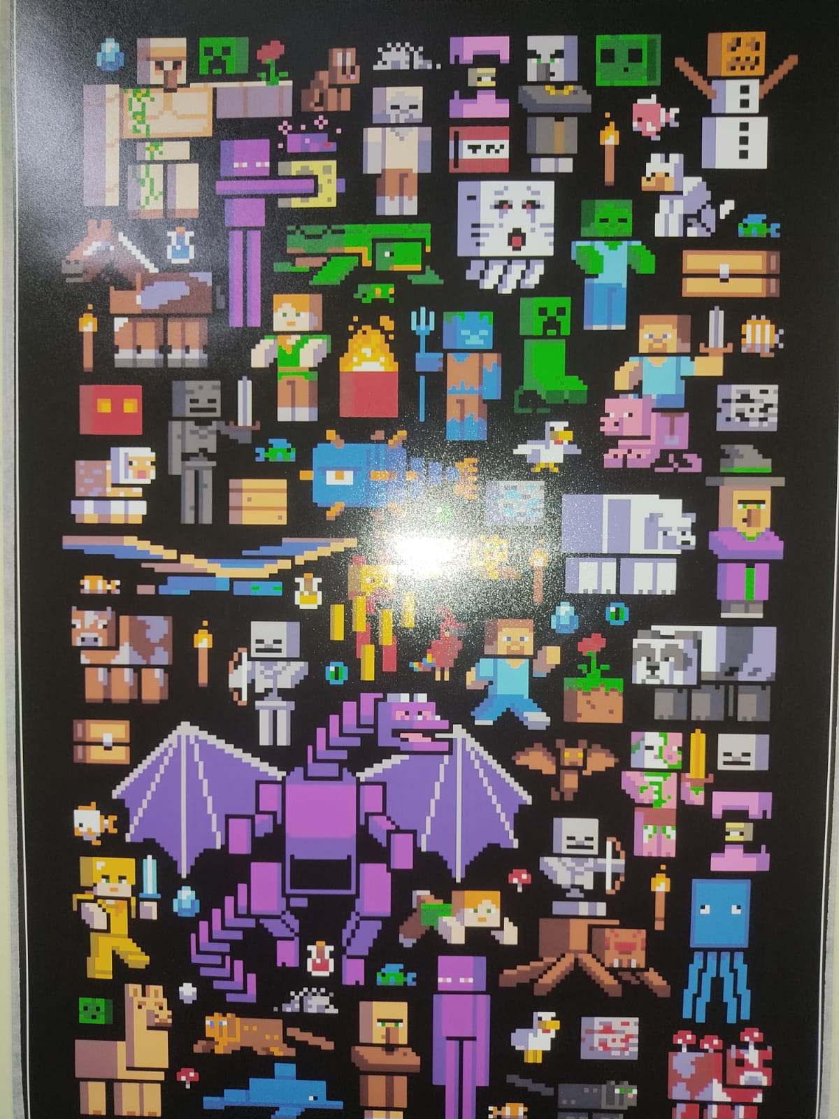 Here is a recent minecraft poster i bought hope it look good! what do