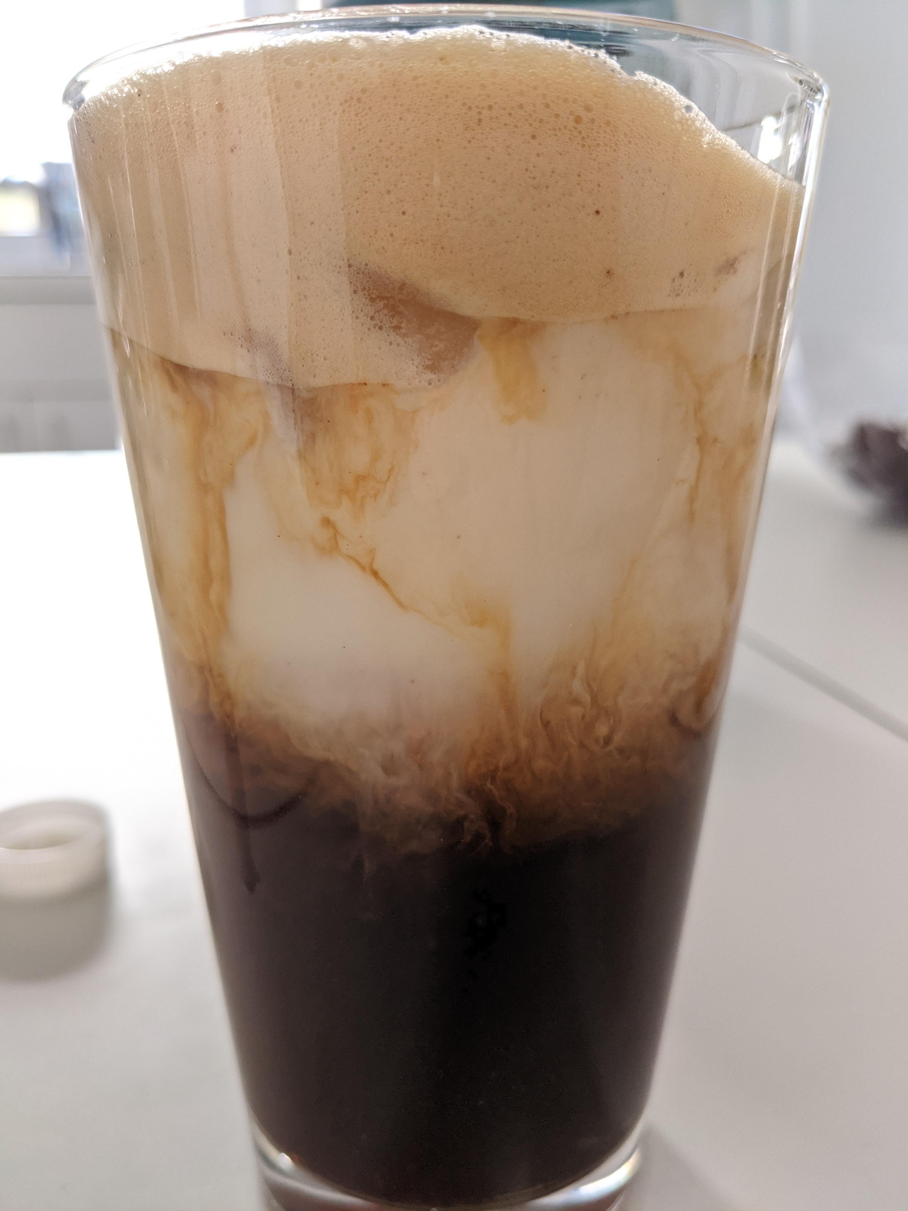 Made the Starbucks brownsugar shaken espresso. Came out identical 🙏🏻