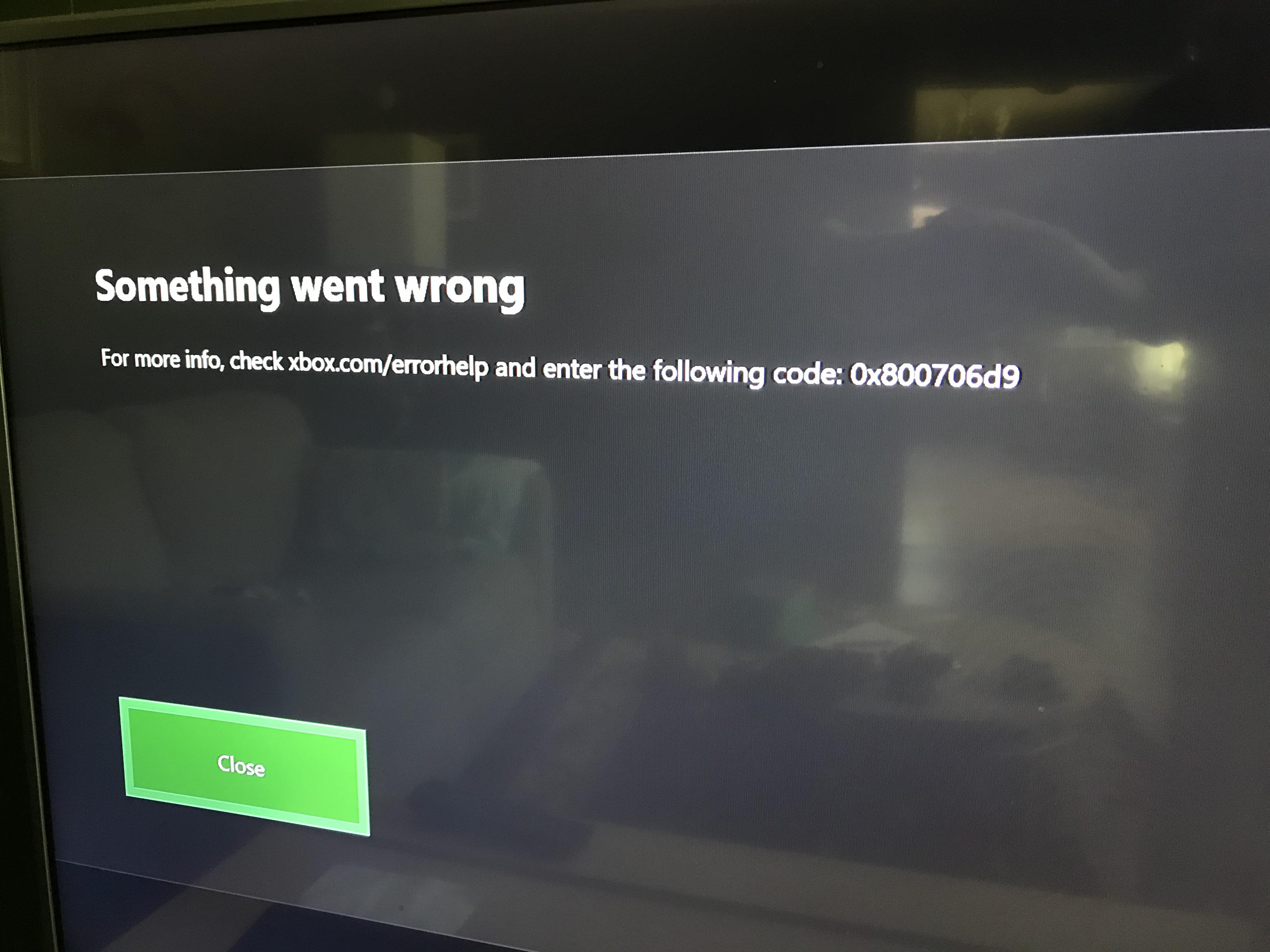 Xbox website has nothing on this code. A whole list of issues started