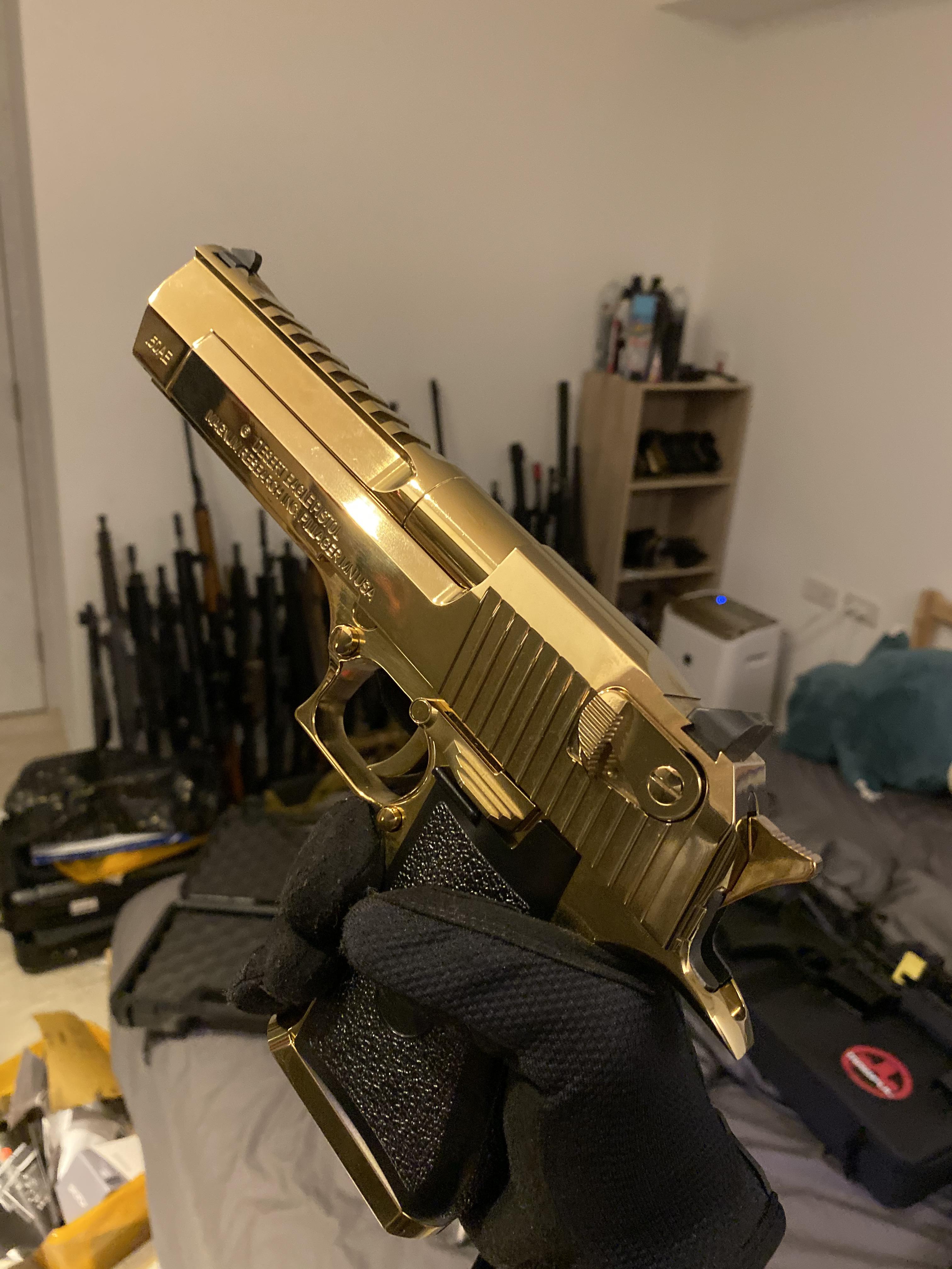 [Get 32+] Gold Desert Eagle Airsoft Gun