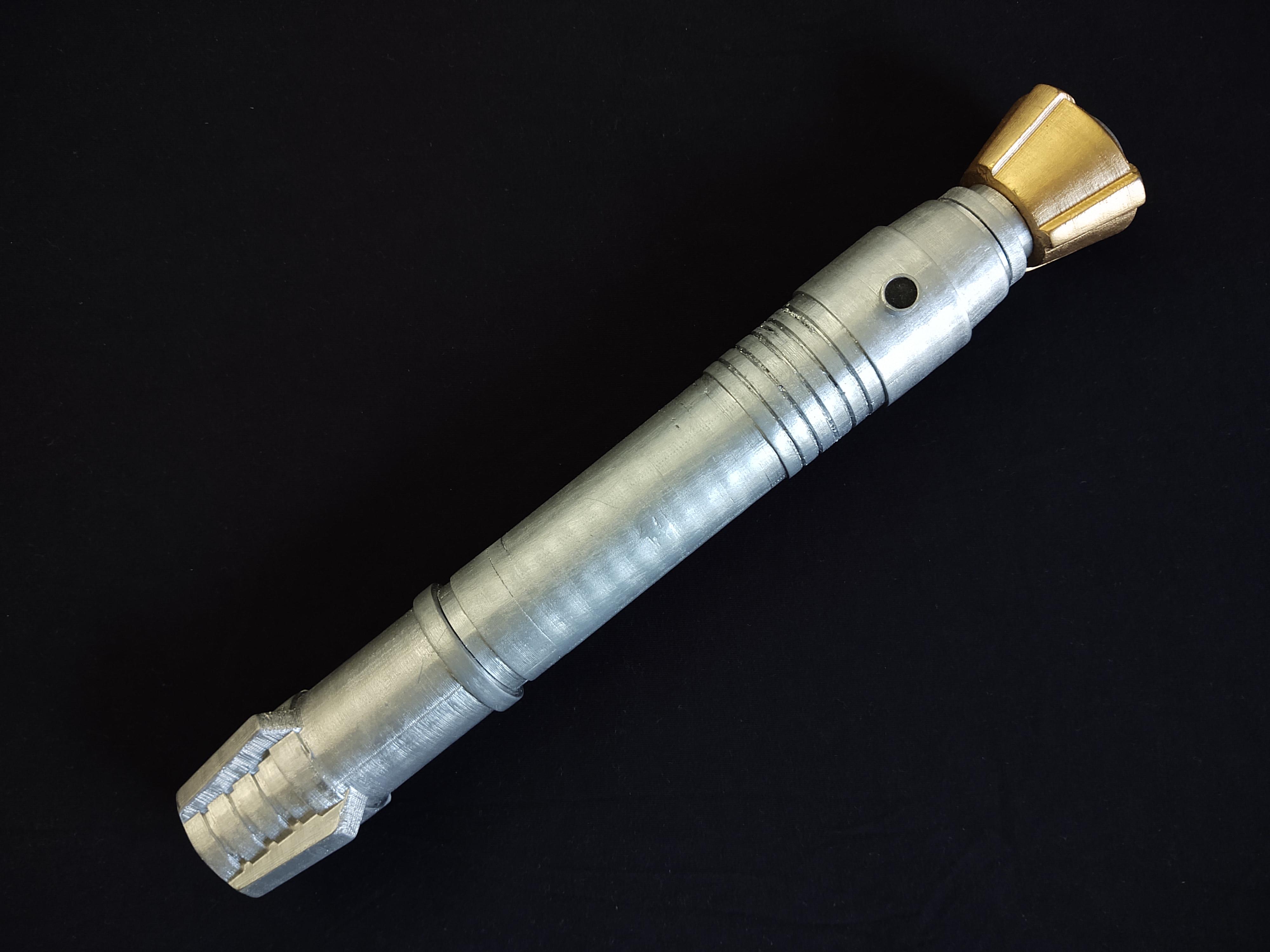 The Lightsaber of Darth Bane. Modeled and 3D printed by me (STL in Comments) r/StarWars