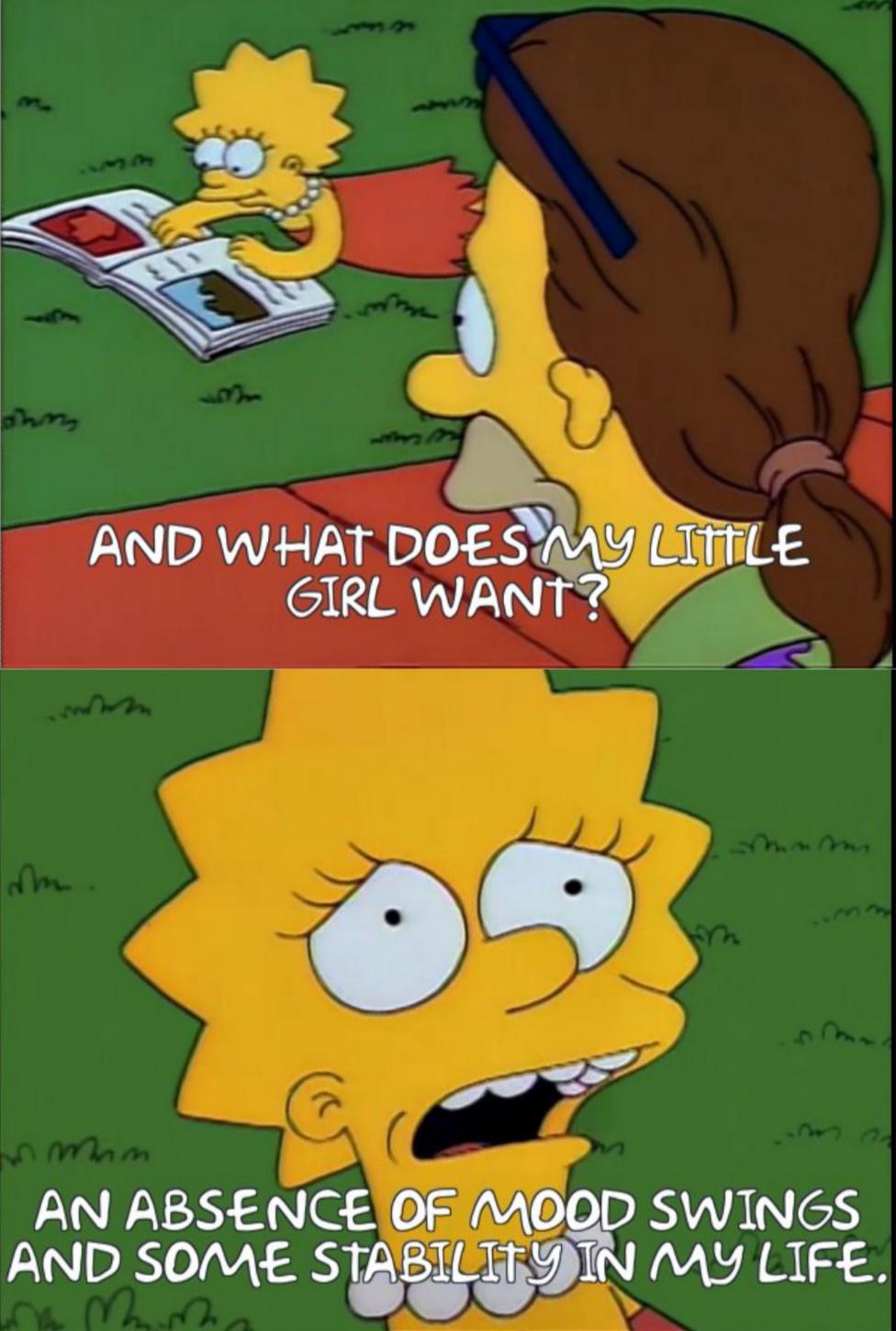 Lisa Simpson knew. BPDmemes