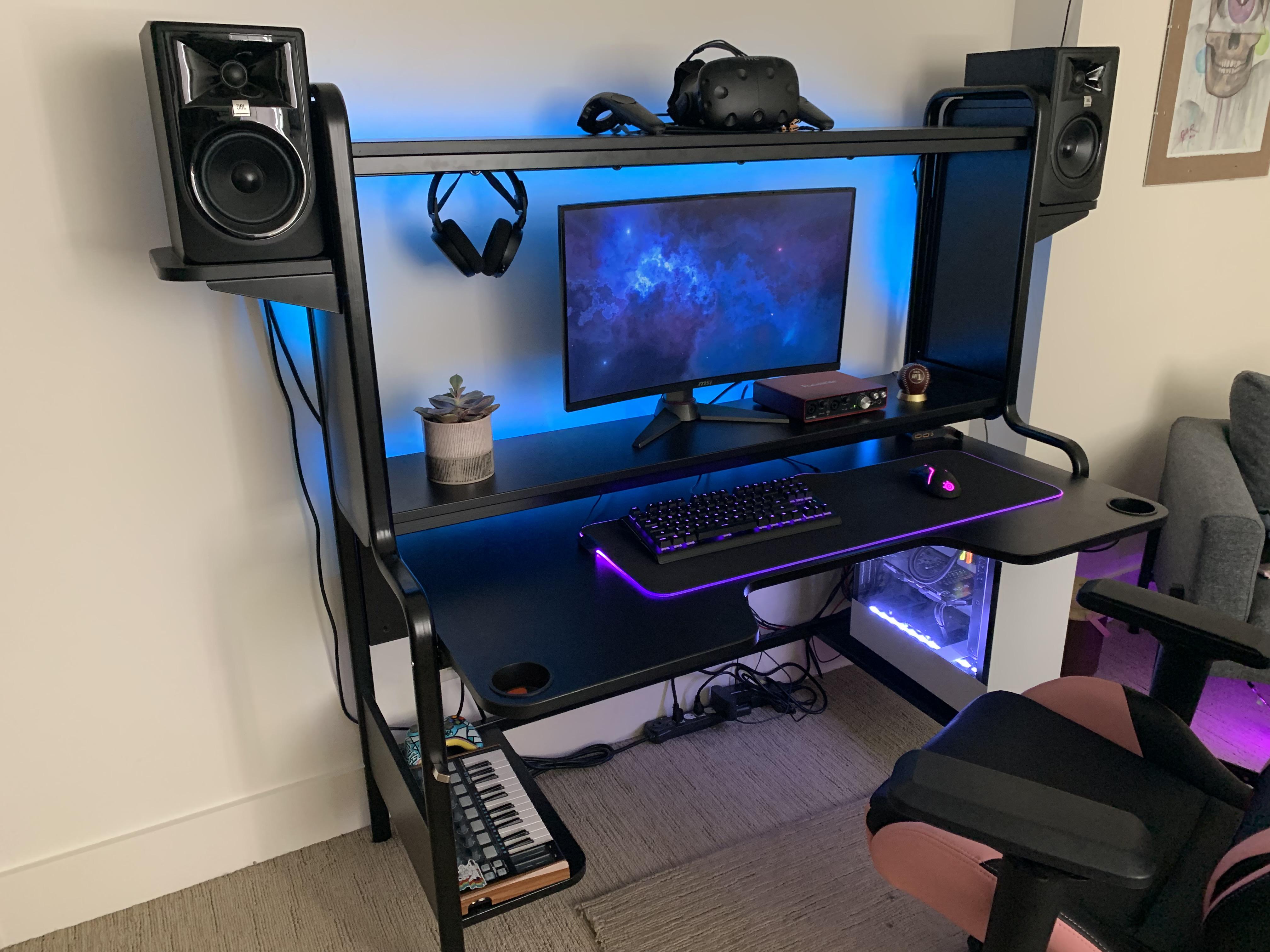 My setup! A little more cable management to go, but I love it! r