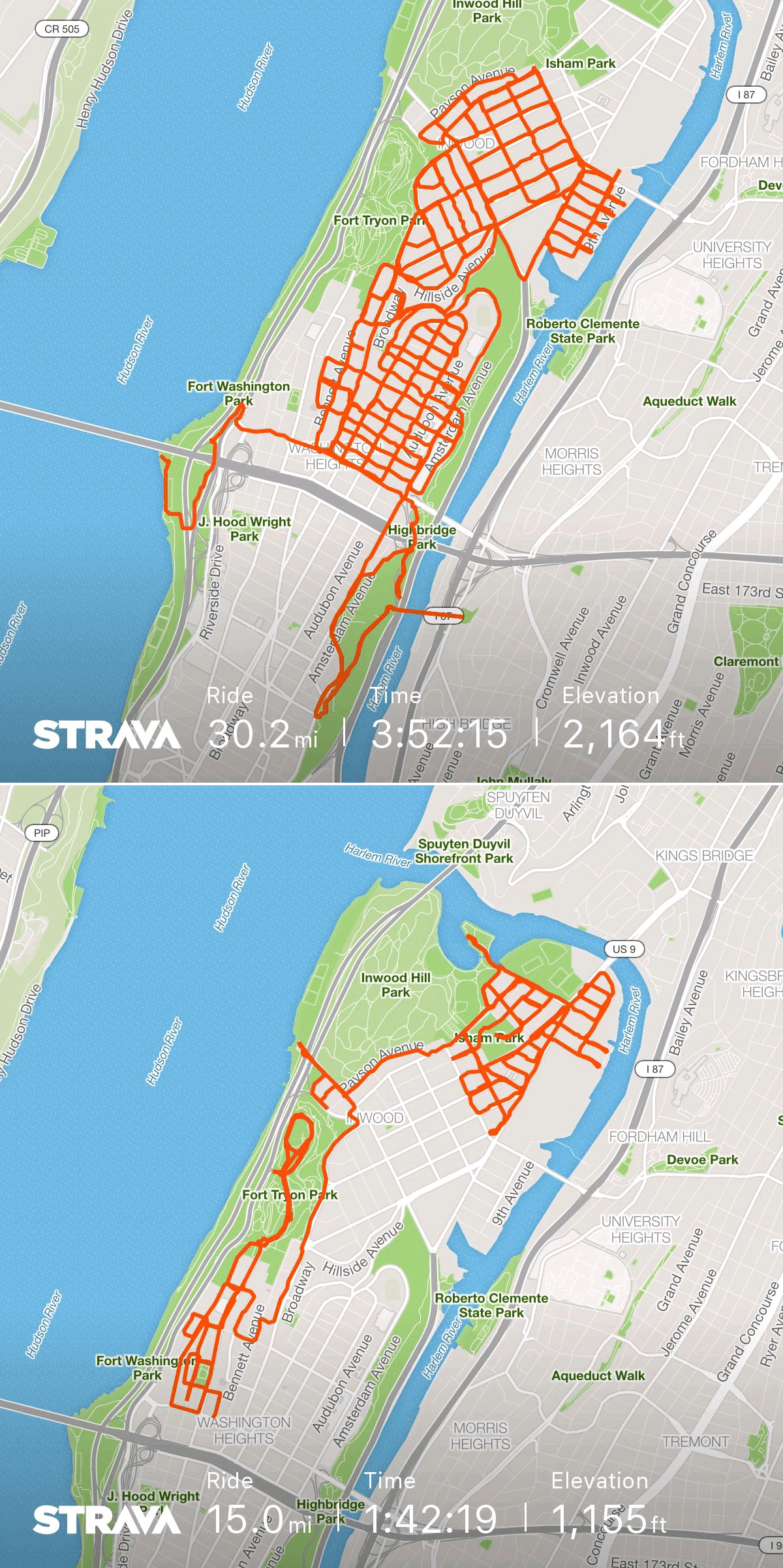 Every Street in Manhattan, Parts Seventeen and Eighteen Inwood, Fort