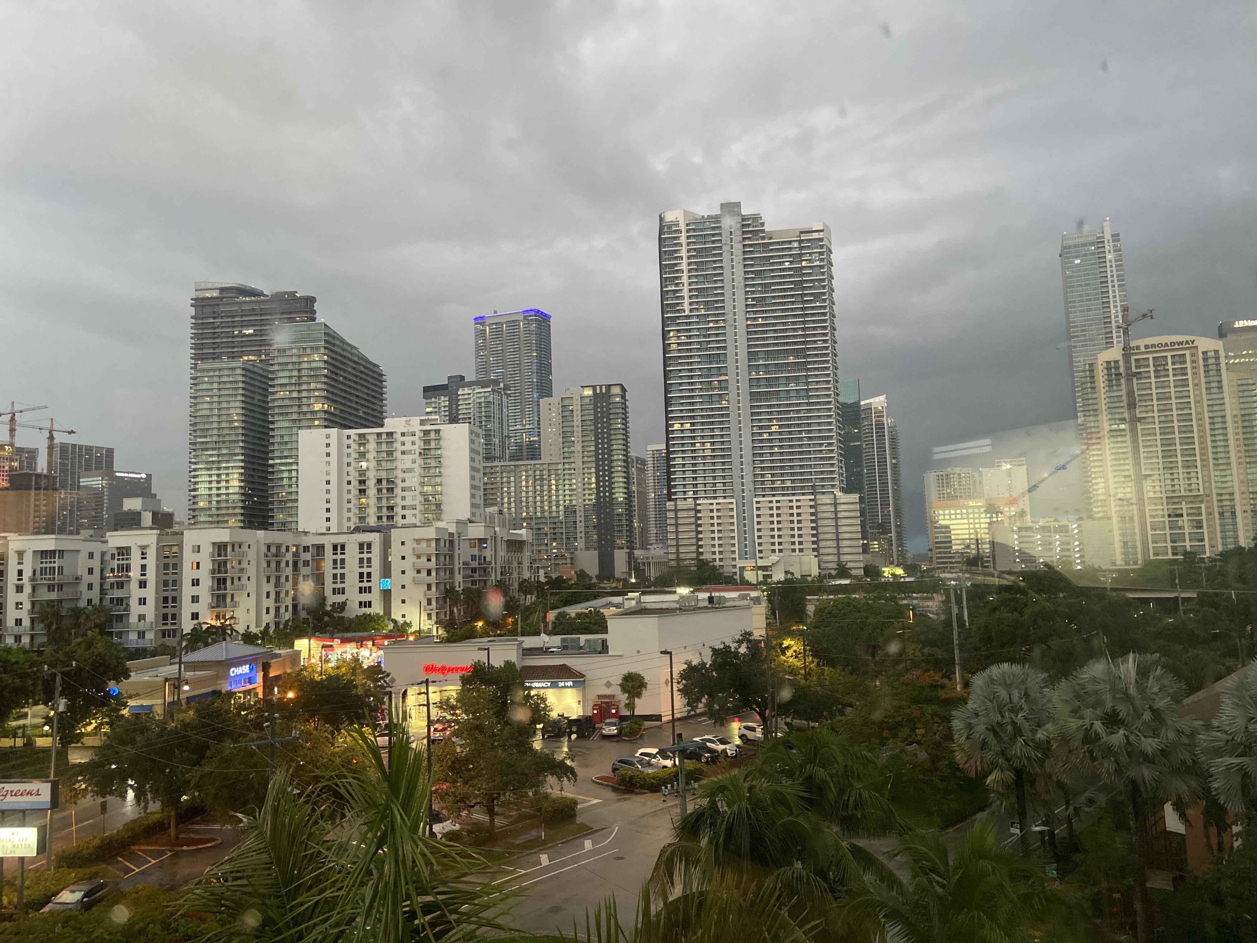 A rainy evening in Brickell/The Roads Miami