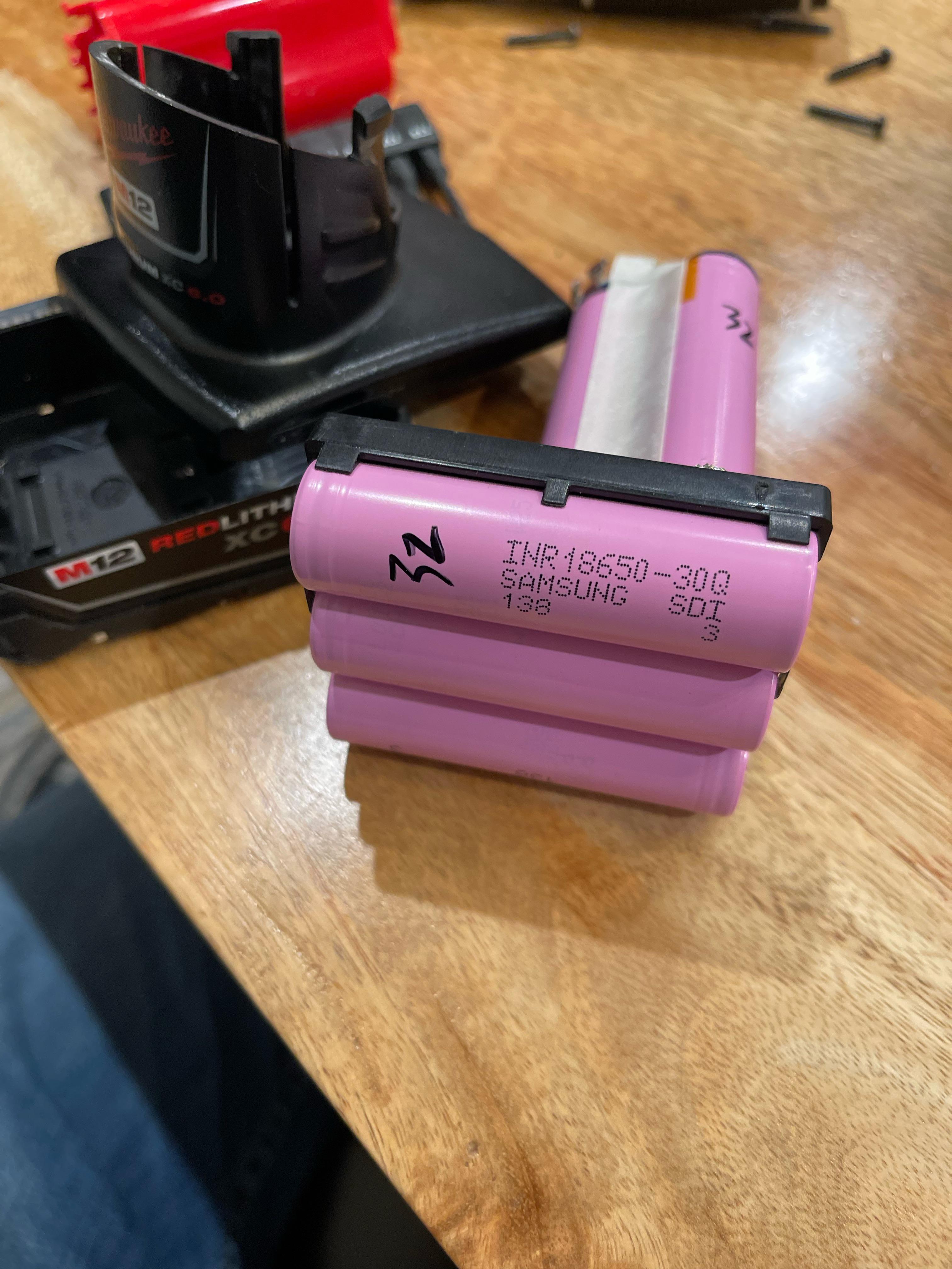 Milwaukee uses good quality 18650s in their M12 6.0ah battery. r