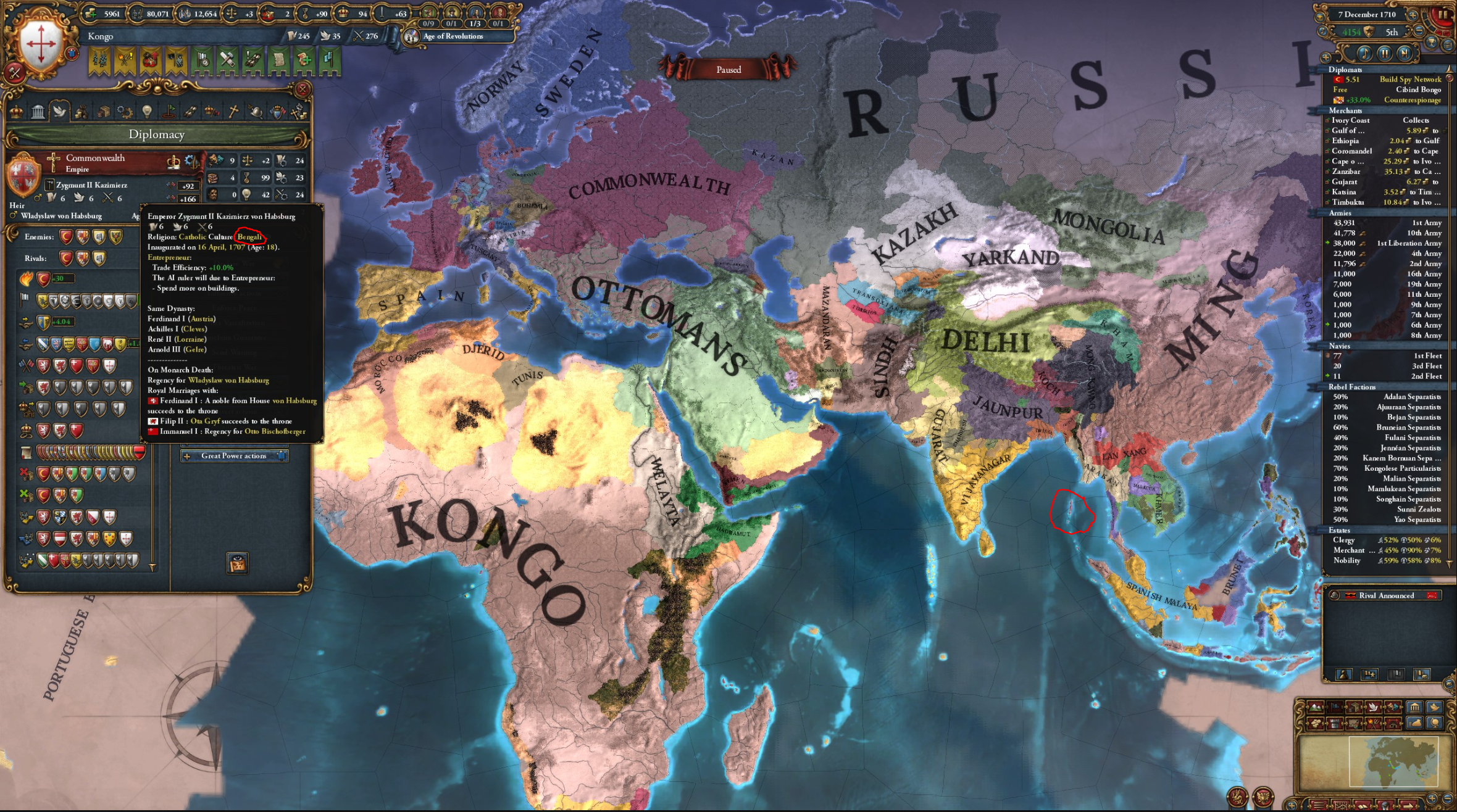 Commonwealth ruler has Bengali culture r/eu4