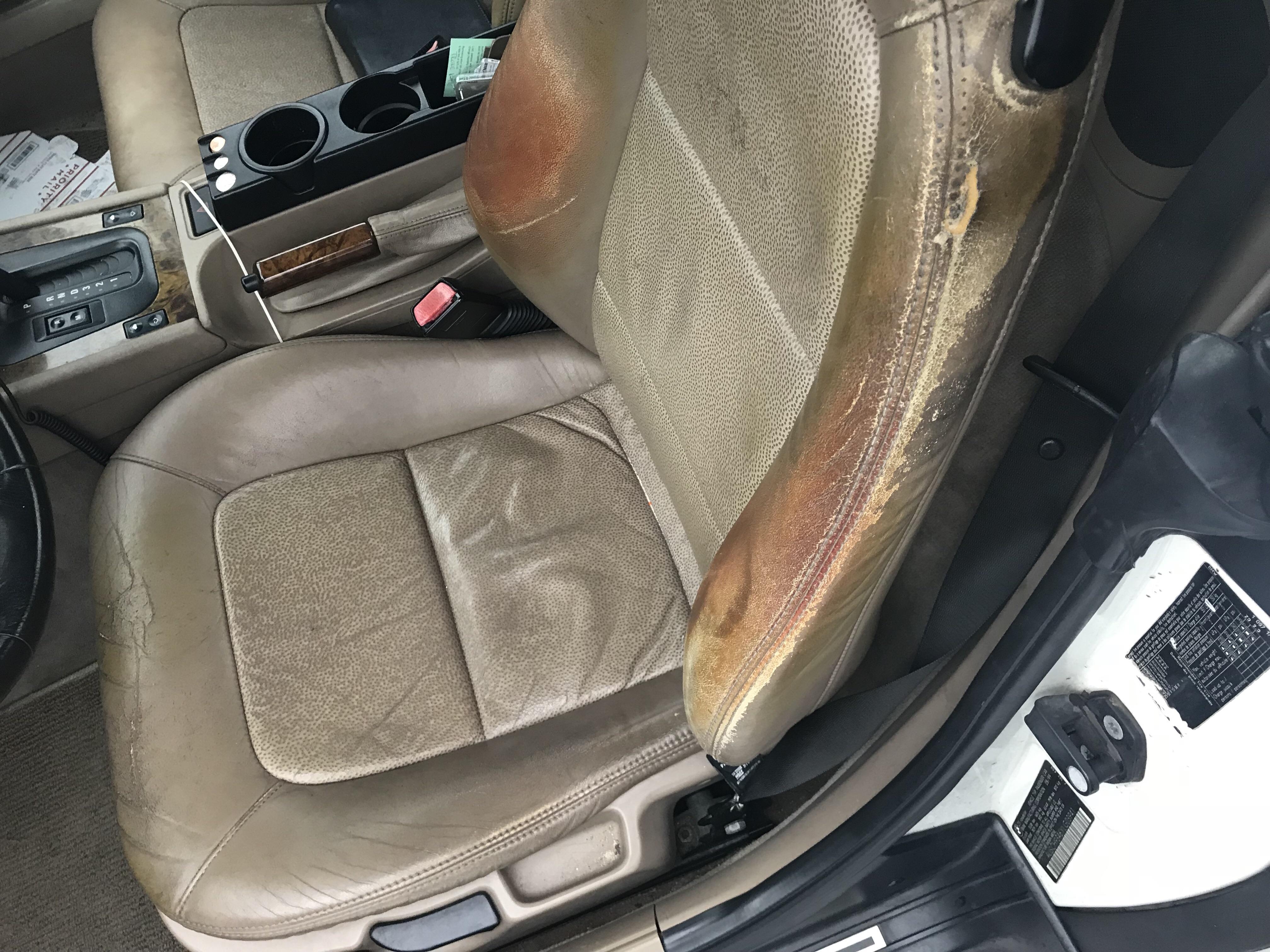 Any products to fix leather seats that have been discolored