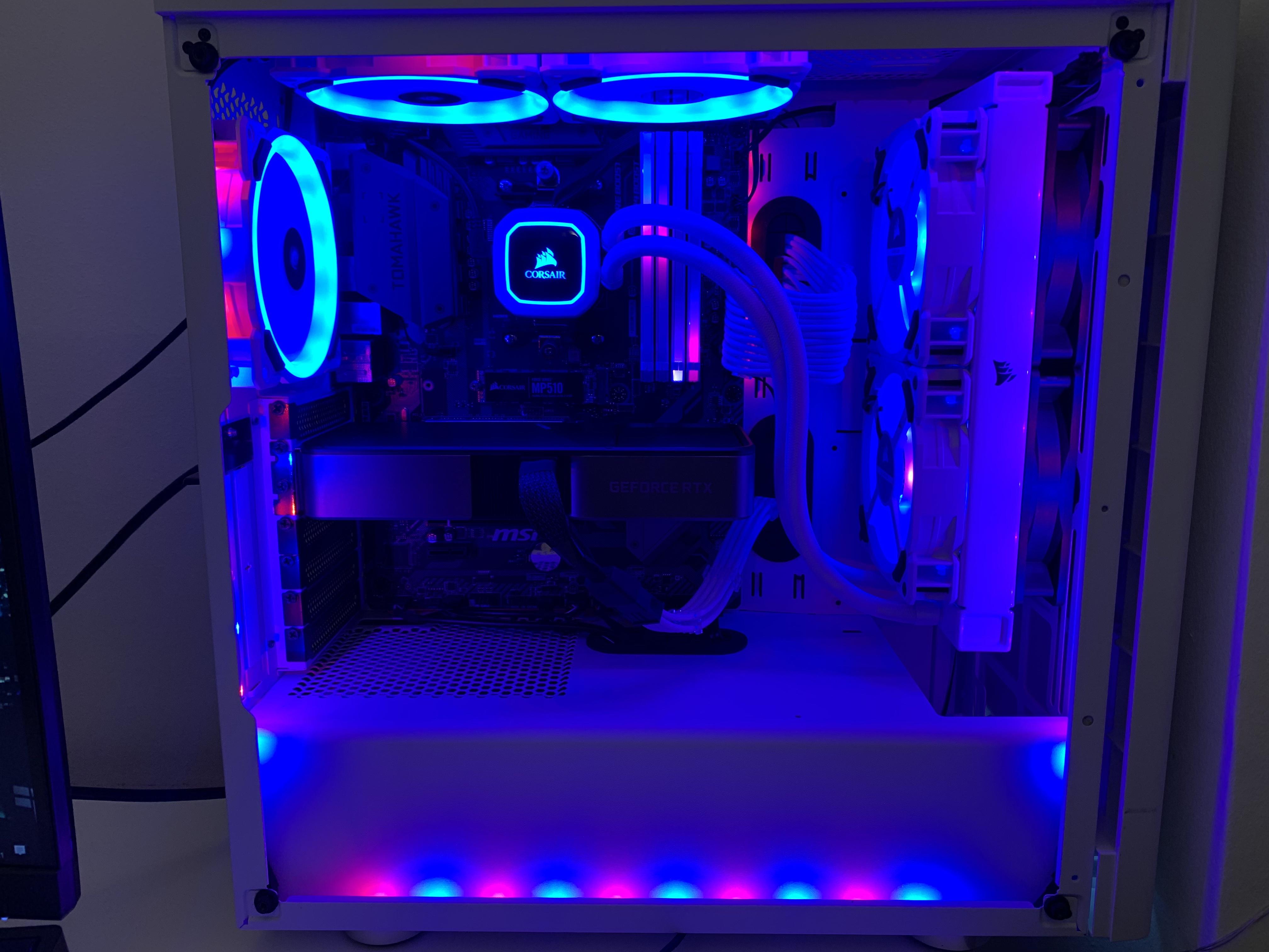 How efficient is it to place 4 intake fans on the radiator and 3