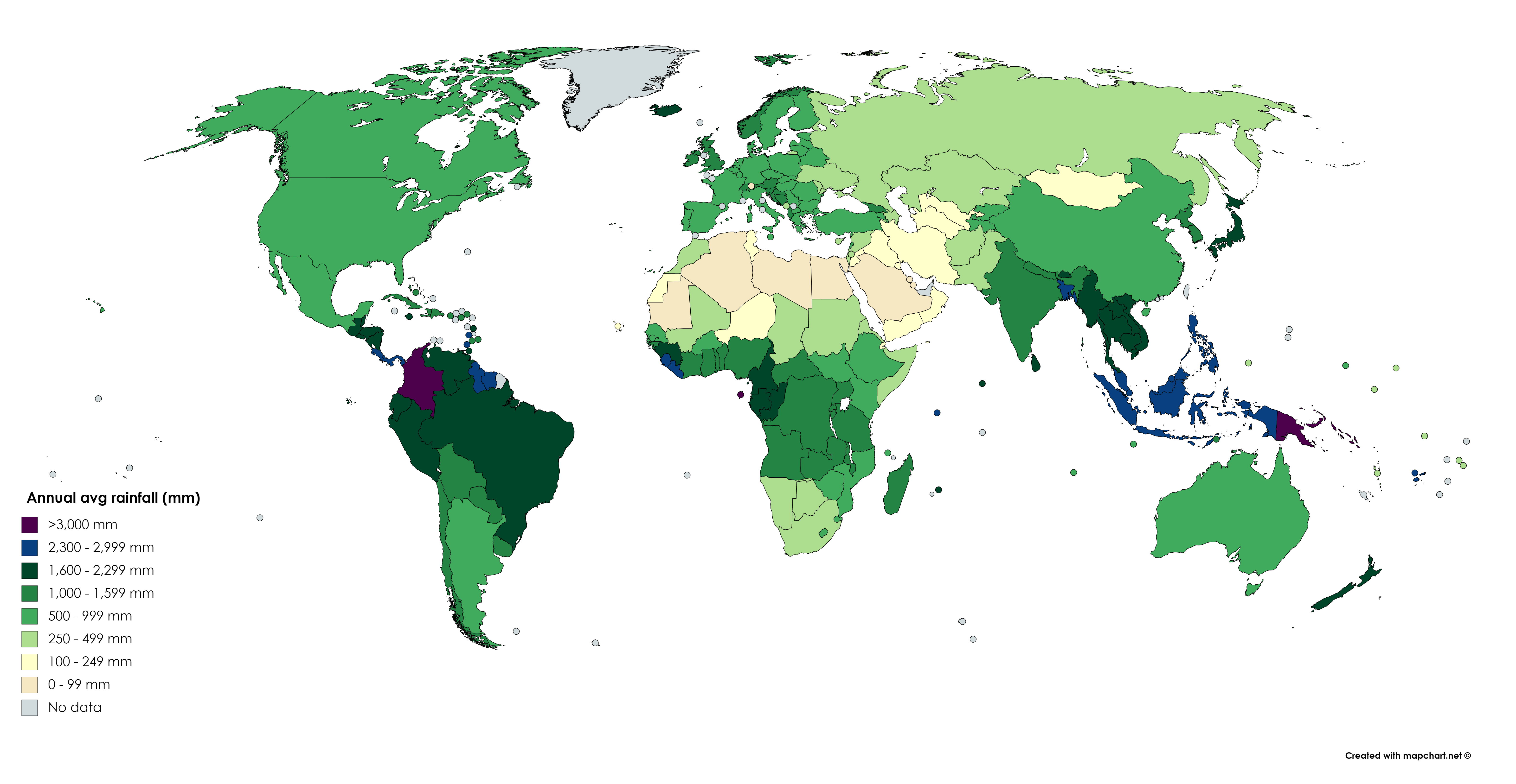 Average Precipitation Map Of The World Average precipitation per year (mm) MapPorn